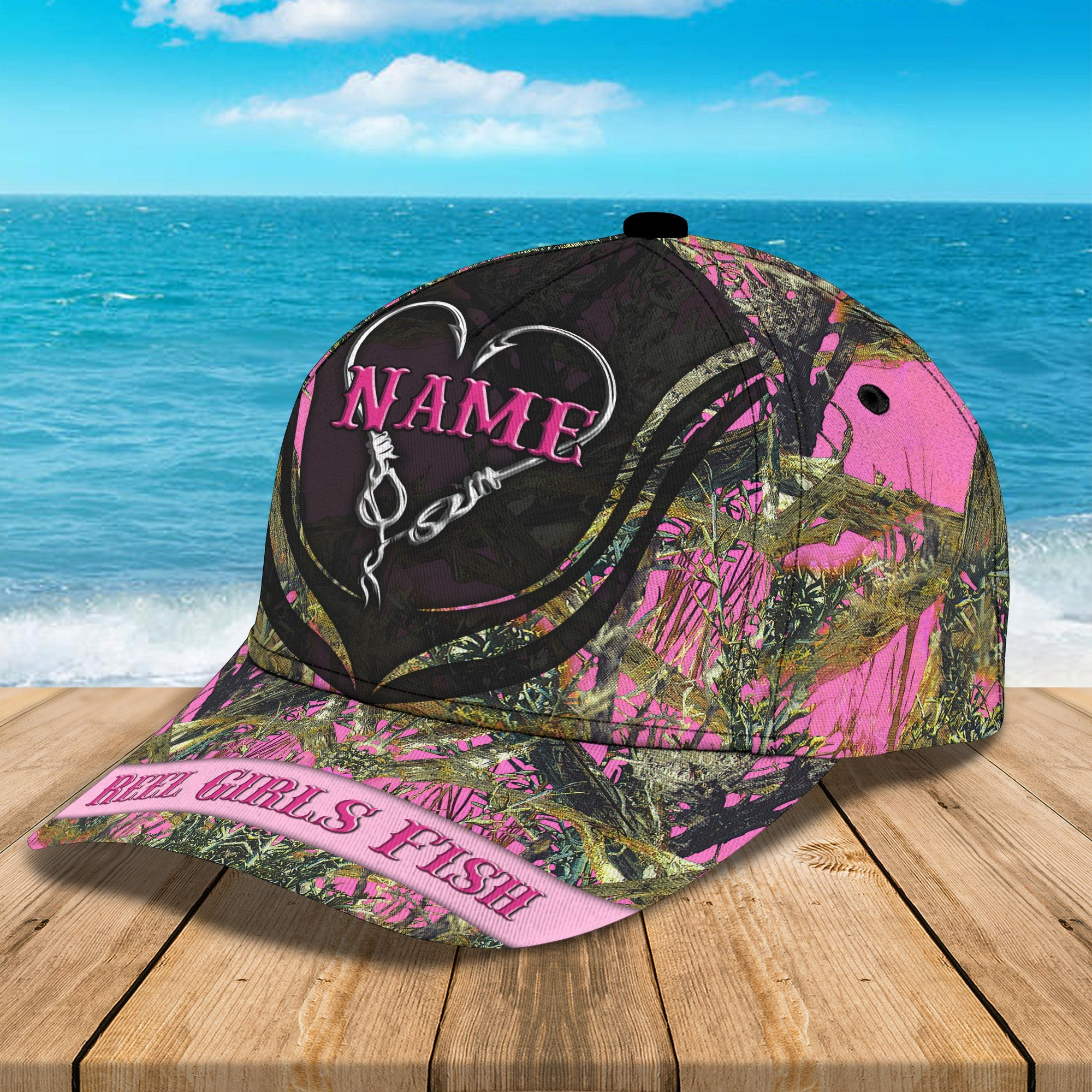 Custom Classic Cap - Personalized Hunting Girl Name Cap Trucker Hats Custom Hats Gifts For Men & Women