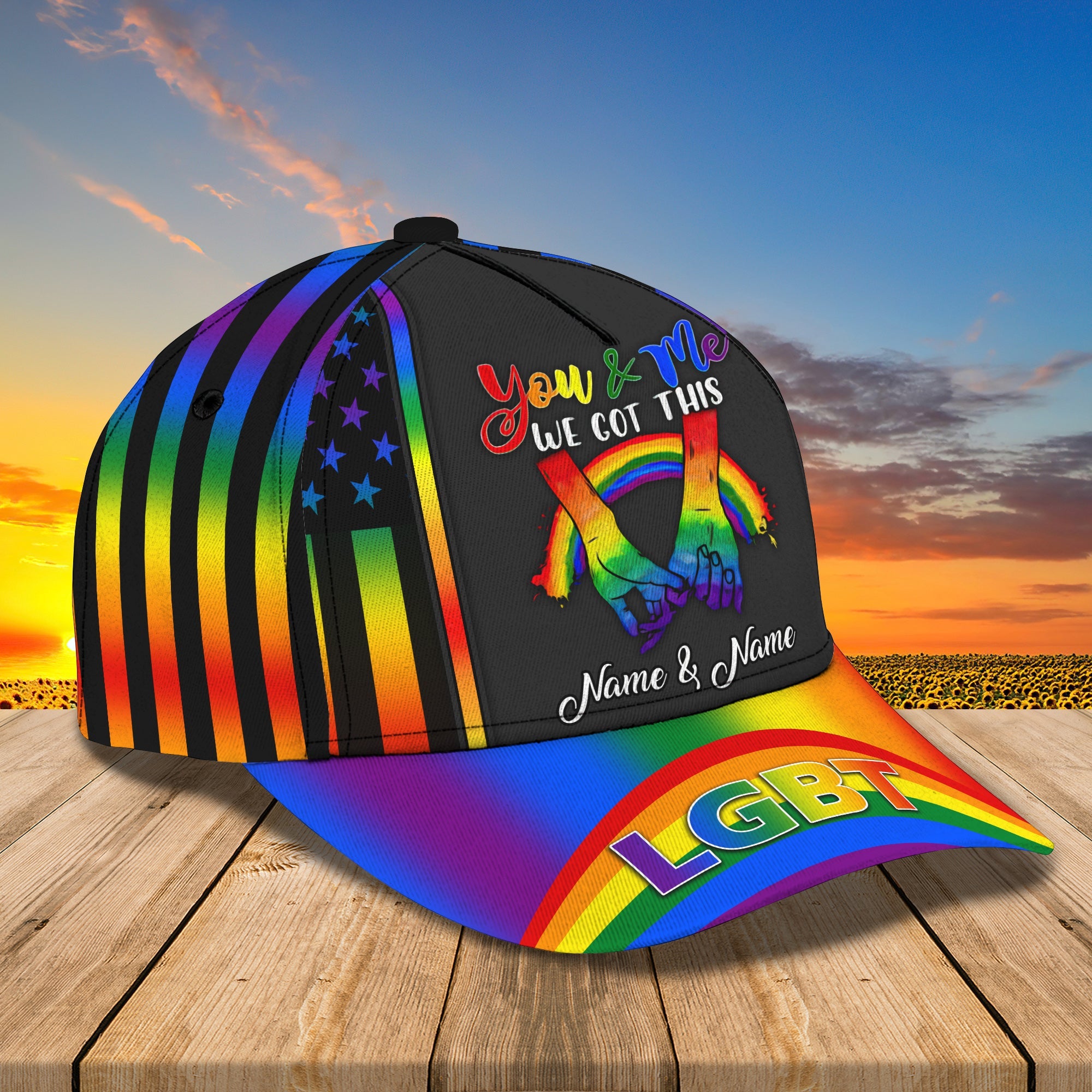 Custom Classic Cap - Personalized Lgbt Lover Cap Trucker Hats Custom Hats Gifts For Men & Women