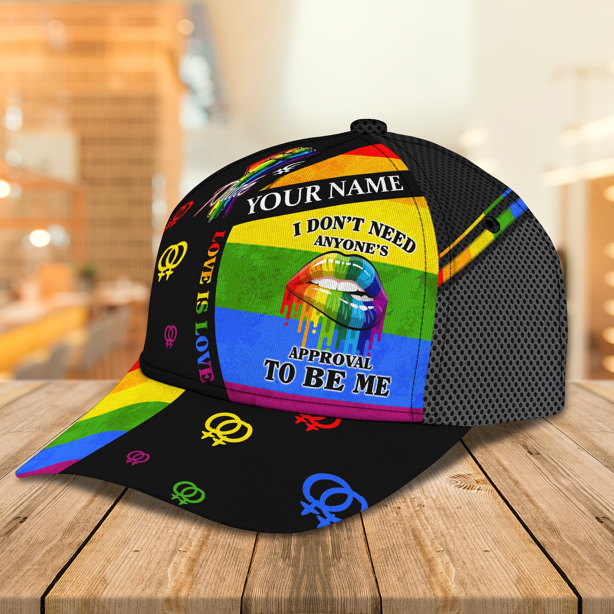 Custom Classic Cap - Personalized Lgbt Name Trucker Hats Custom Hats Gifts For Men & Women