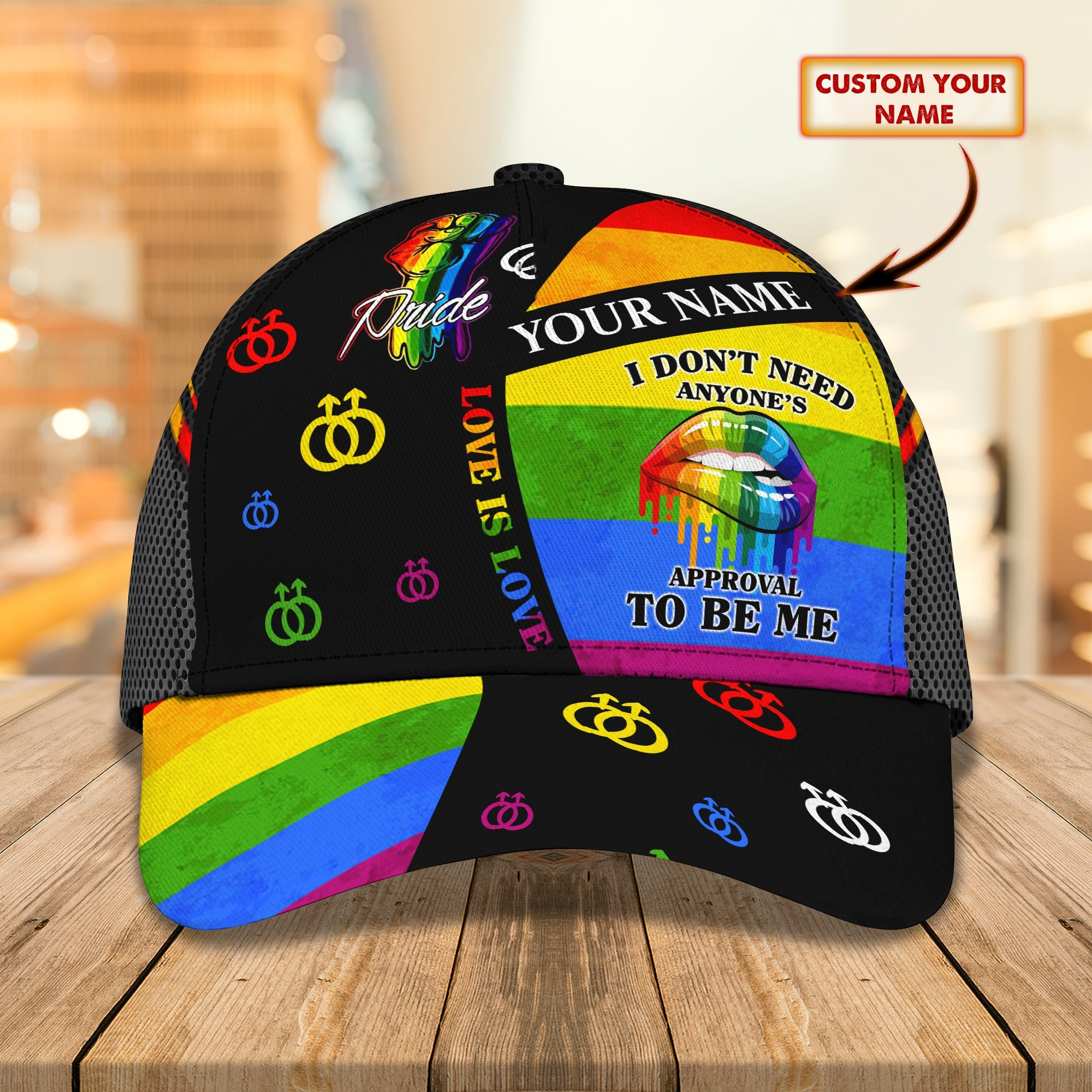 Custom Classic Cap - Personalized Lgbt Pride Hat Trucker Hats Custom Hats Gifts For Men & Women