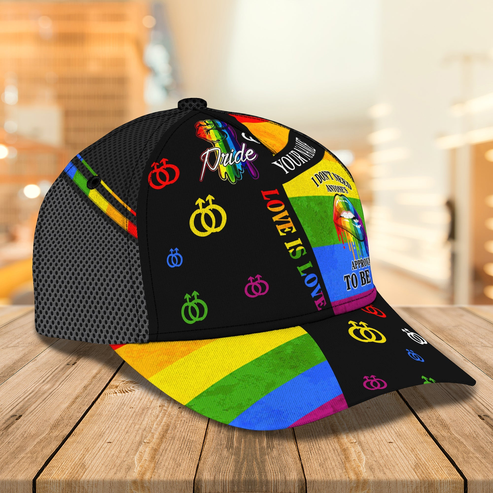 Custom Classic Cap - Personalized Lgbt Pride Hat Trucker Hats Custom Hats Gifts For Men & Women