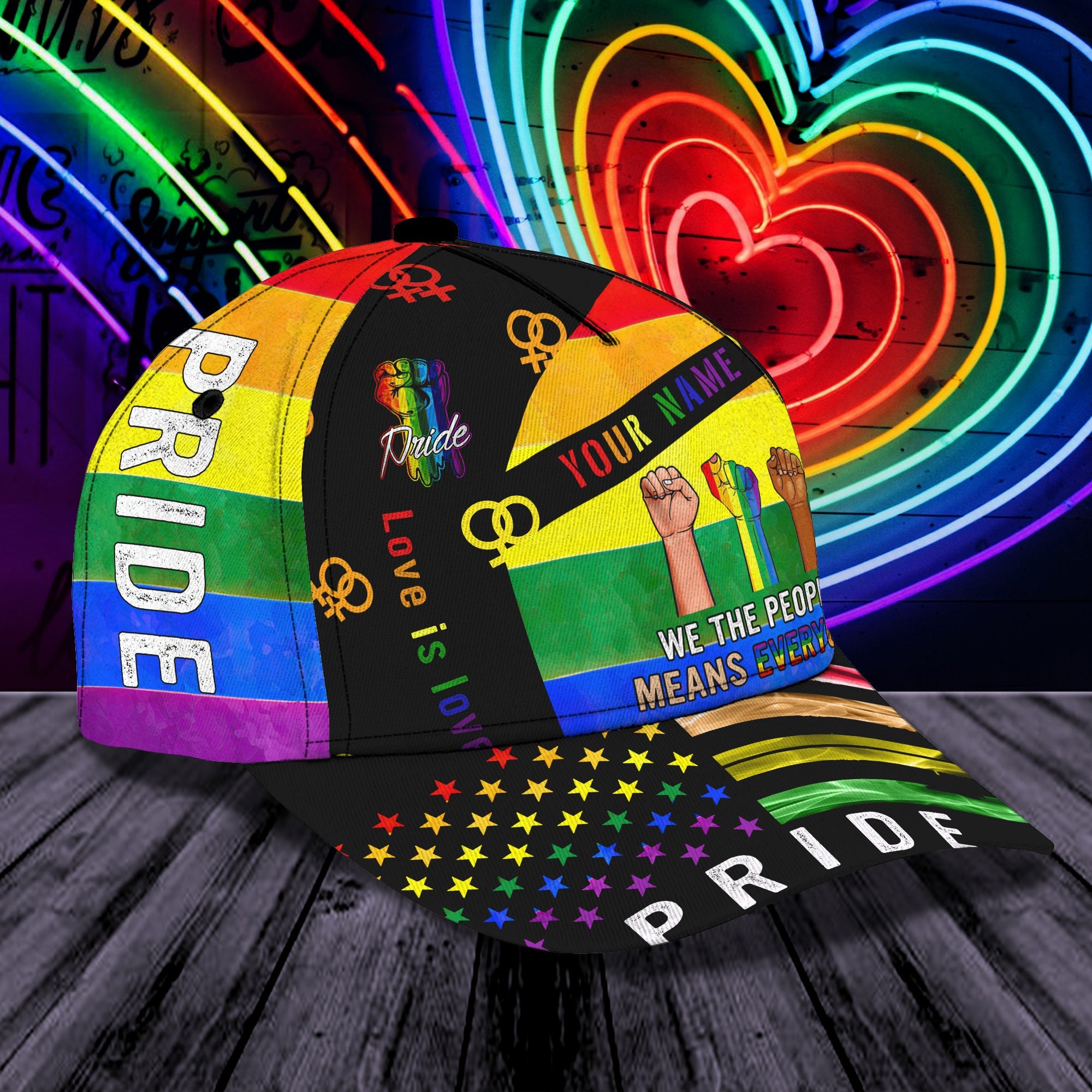 Custom Classic Cap - Personalized Lgbt Pride Hat Trucker Hats Custom Hats Gifts For Men & Women
