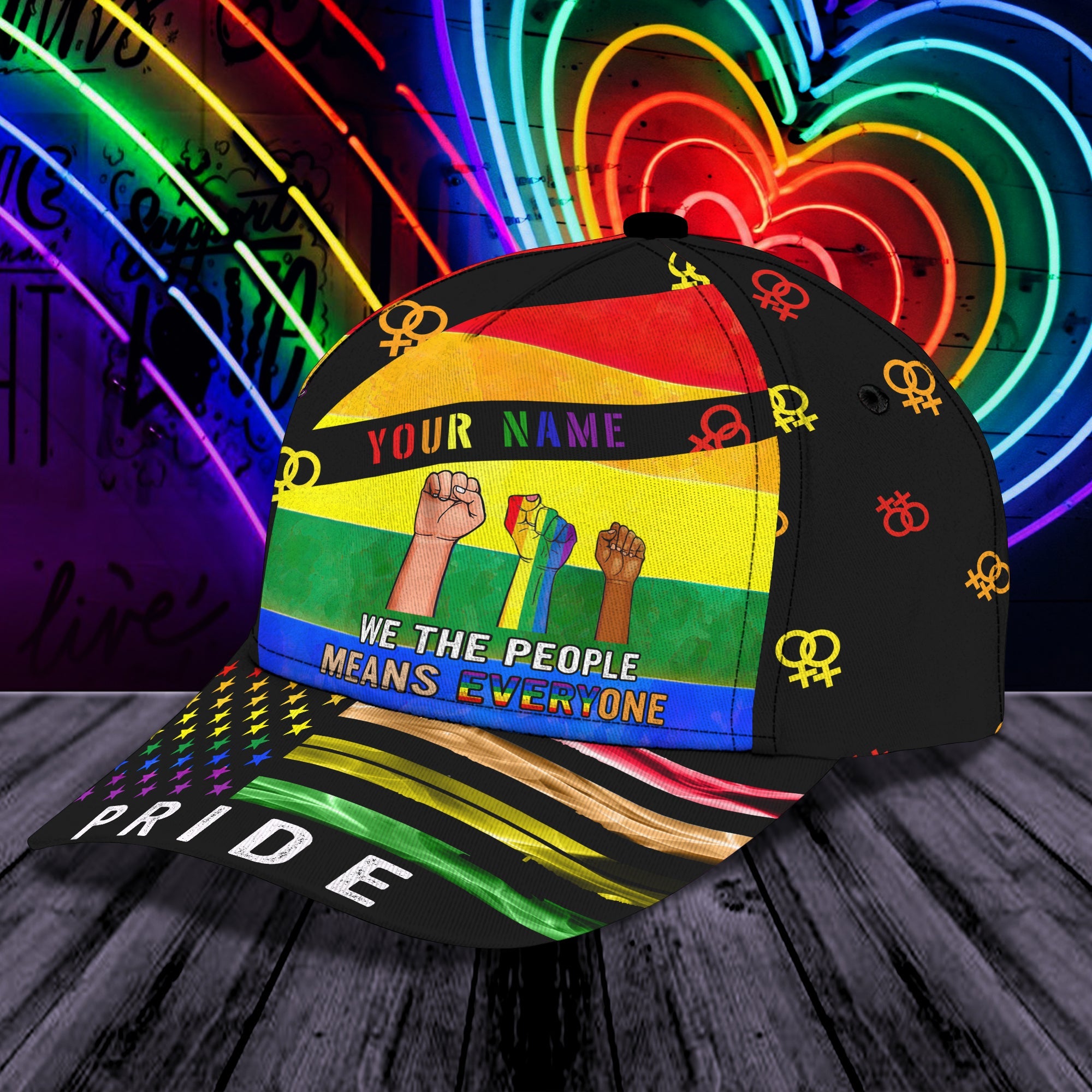 Custom Classic Cap - Personalized Lgbt Pride Hat Trucker Hats Custom Hats Gifts For Men & Women