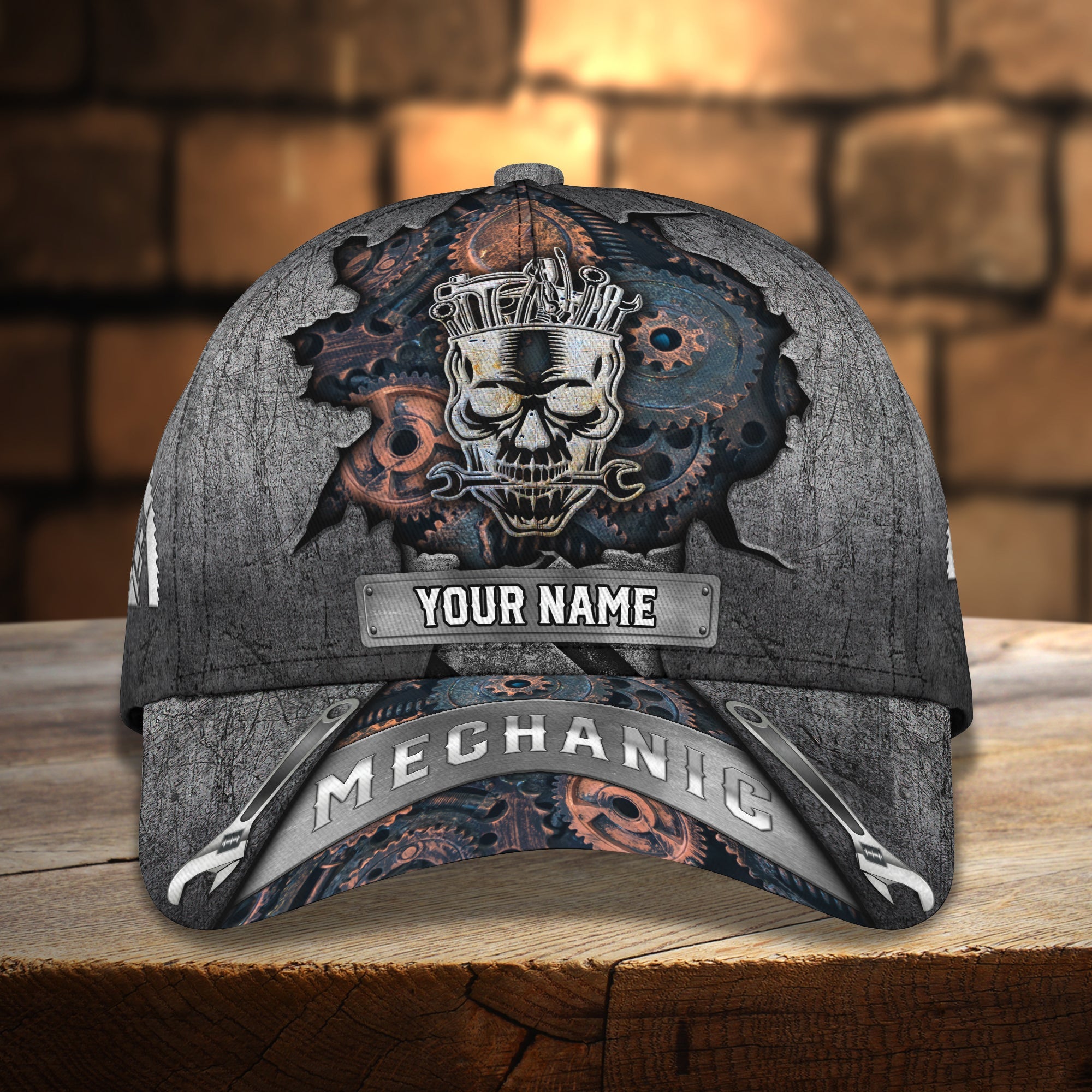 Custom Classic Cap - Personalized Mechanic Hat Trucker Hats Custom Hats Gifts For Men & Women