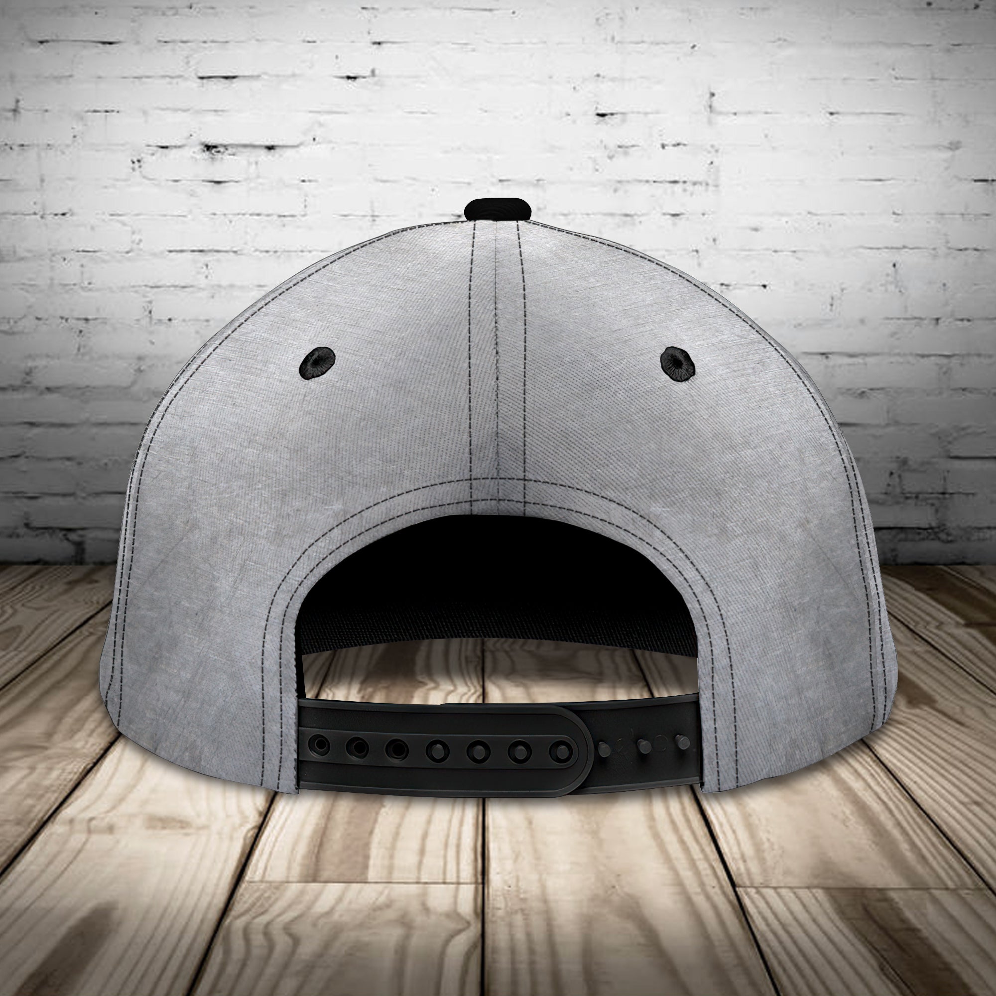 Custom Classic Cap - Personalized Mechanic Skull Name Cap Trucker Hats Custom Hats Gifts For Men & Women