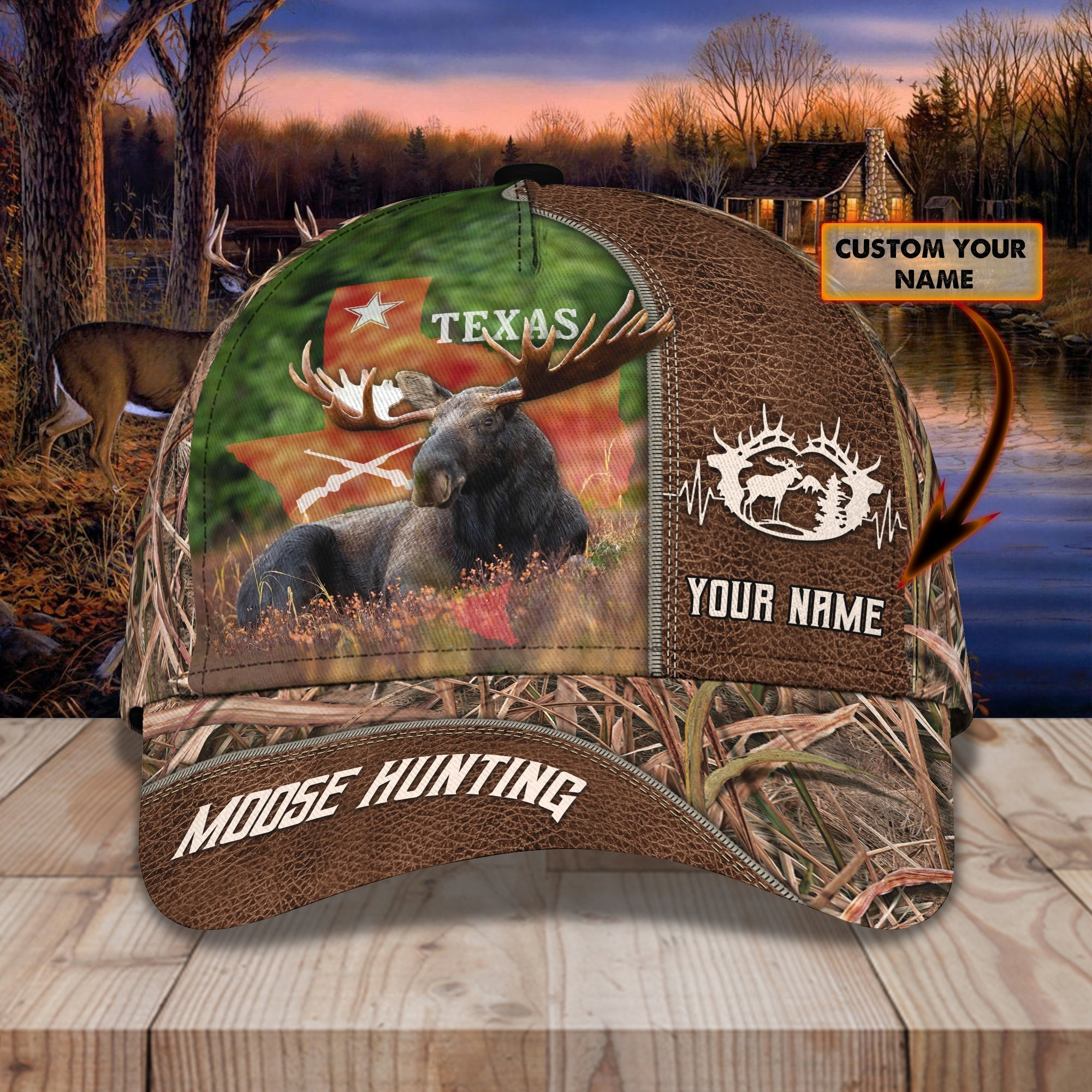 Custom Classic Cap - Personalized Moose Hunting Gift Trucker Hats Custom Hats Gifts For Men & Women