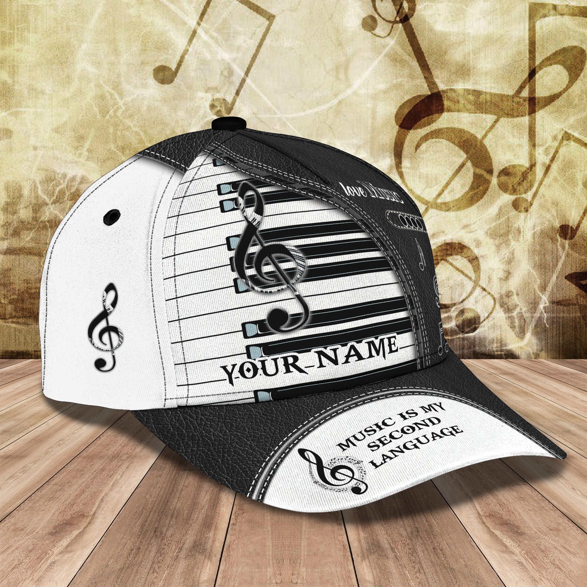 Custom Classic Cap - Personalized Music Lover Gift Trucker Hats Custom Hats Gifts For Men & Women