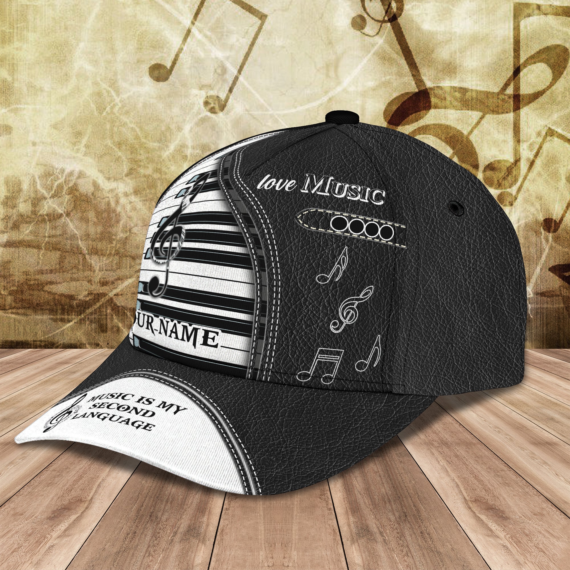 Custom Classic Cap - Personalized Music Lover Gift Trucker Hats Custom Hats Gifts For Men & Women