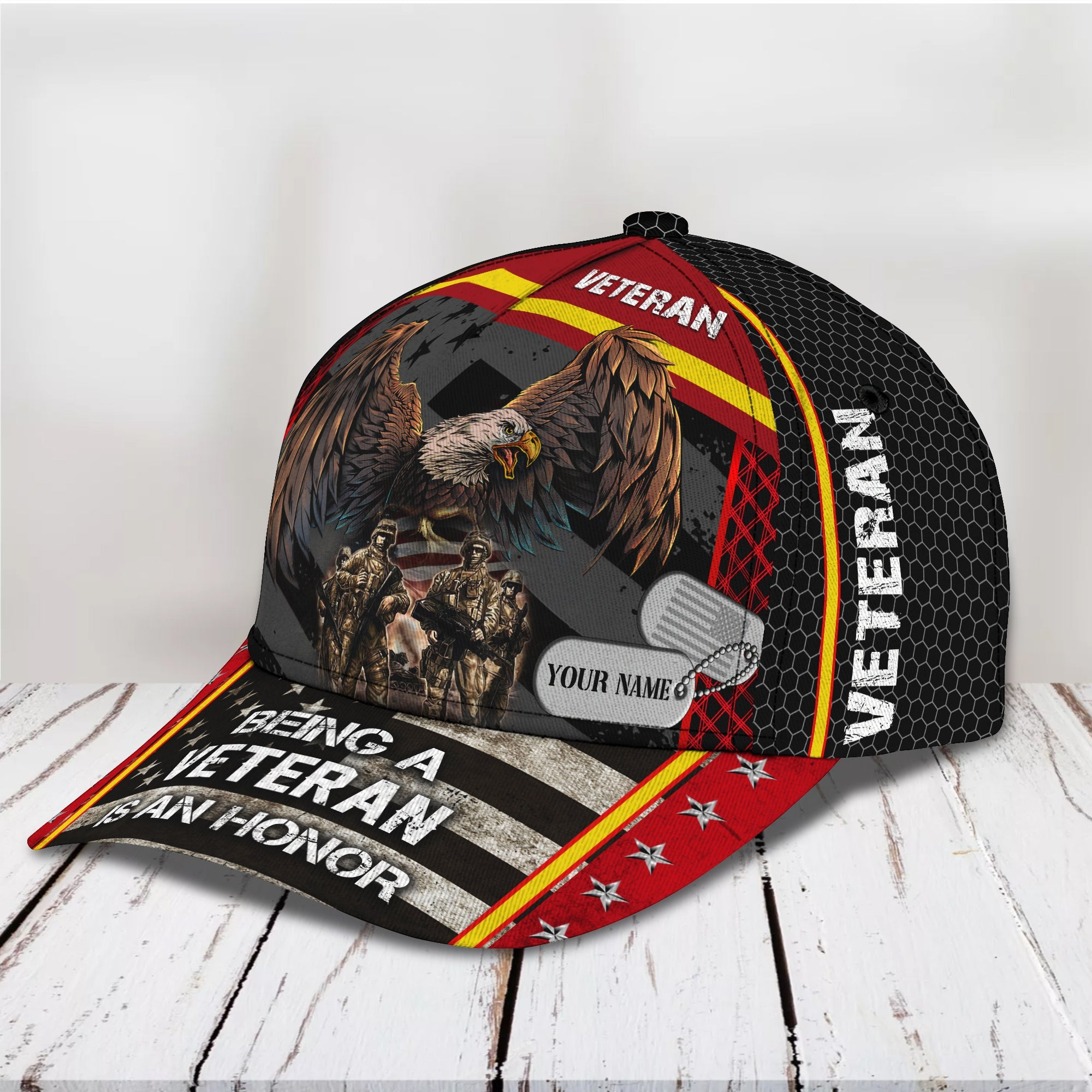 Custom Classic Cap - Personalized Name Trucker Hats Custom Hats Gifts For Men & Women