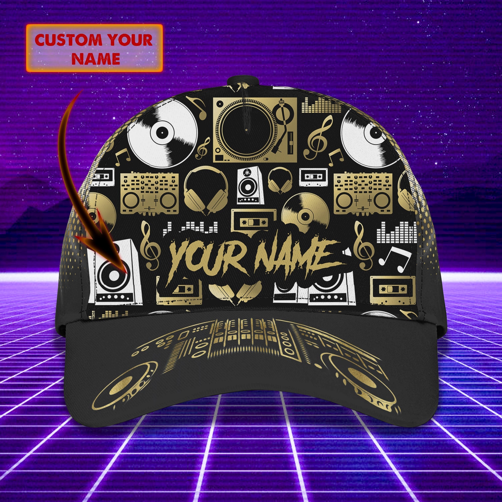 Custom Classic Cap - Personalized Name Trucker Hats Custom Hats Gifts For Men & Women