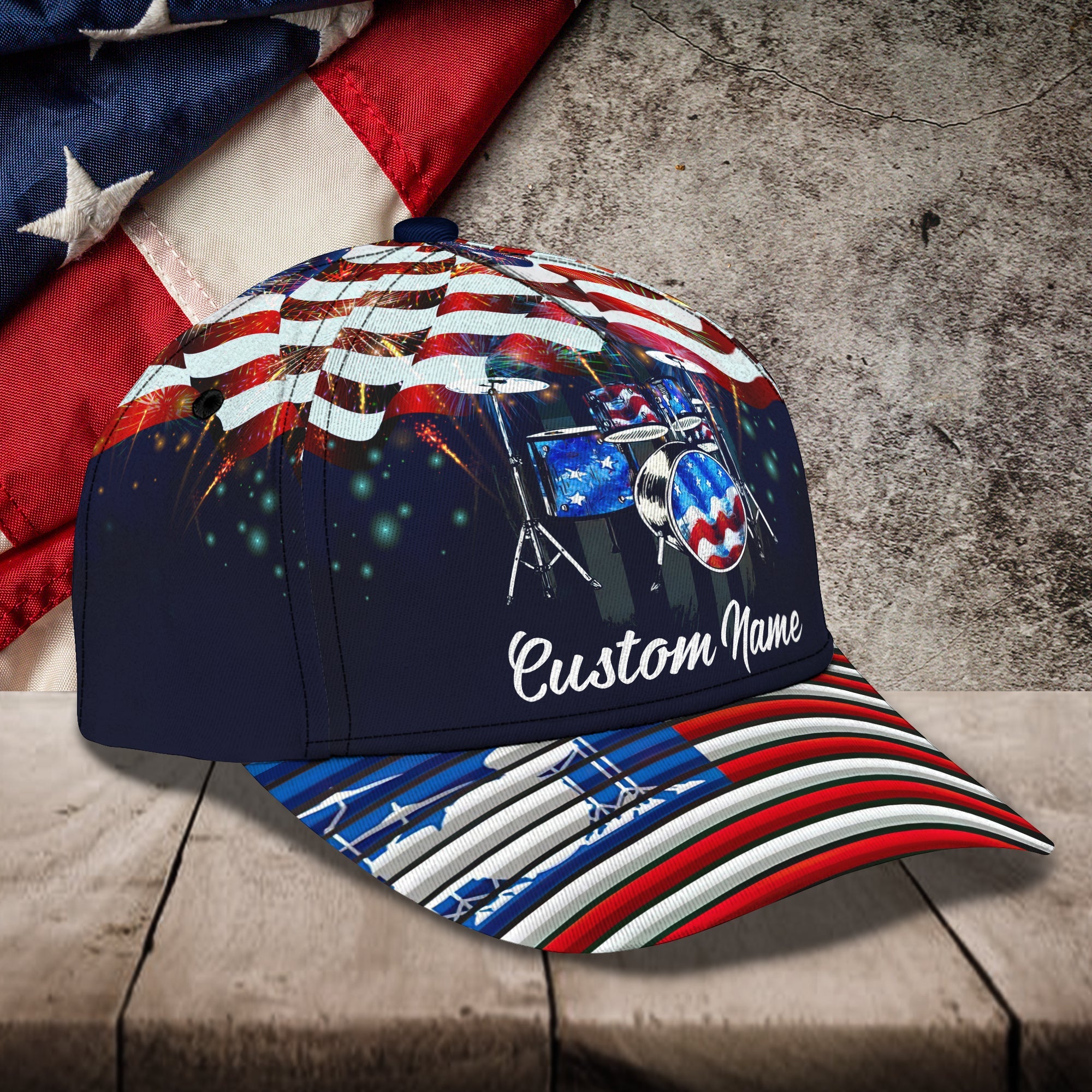 Custom Classic Cap - Personalized Name Trucker Hats Custom Hats Gifts For Men & Women
