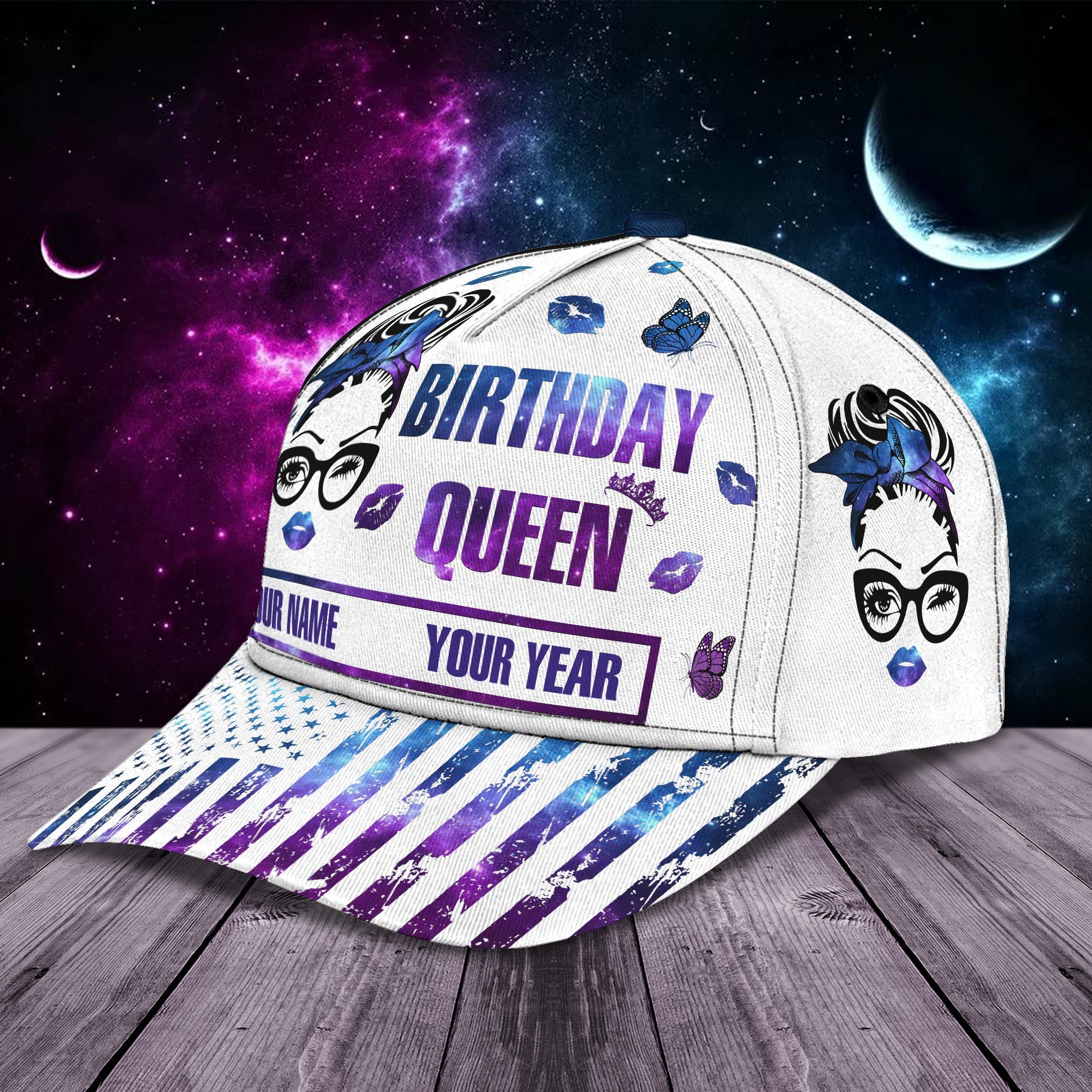 Custom Classic Cap - Personalized Name Trucker Hats Custom Hats Gifts For Men & Women
