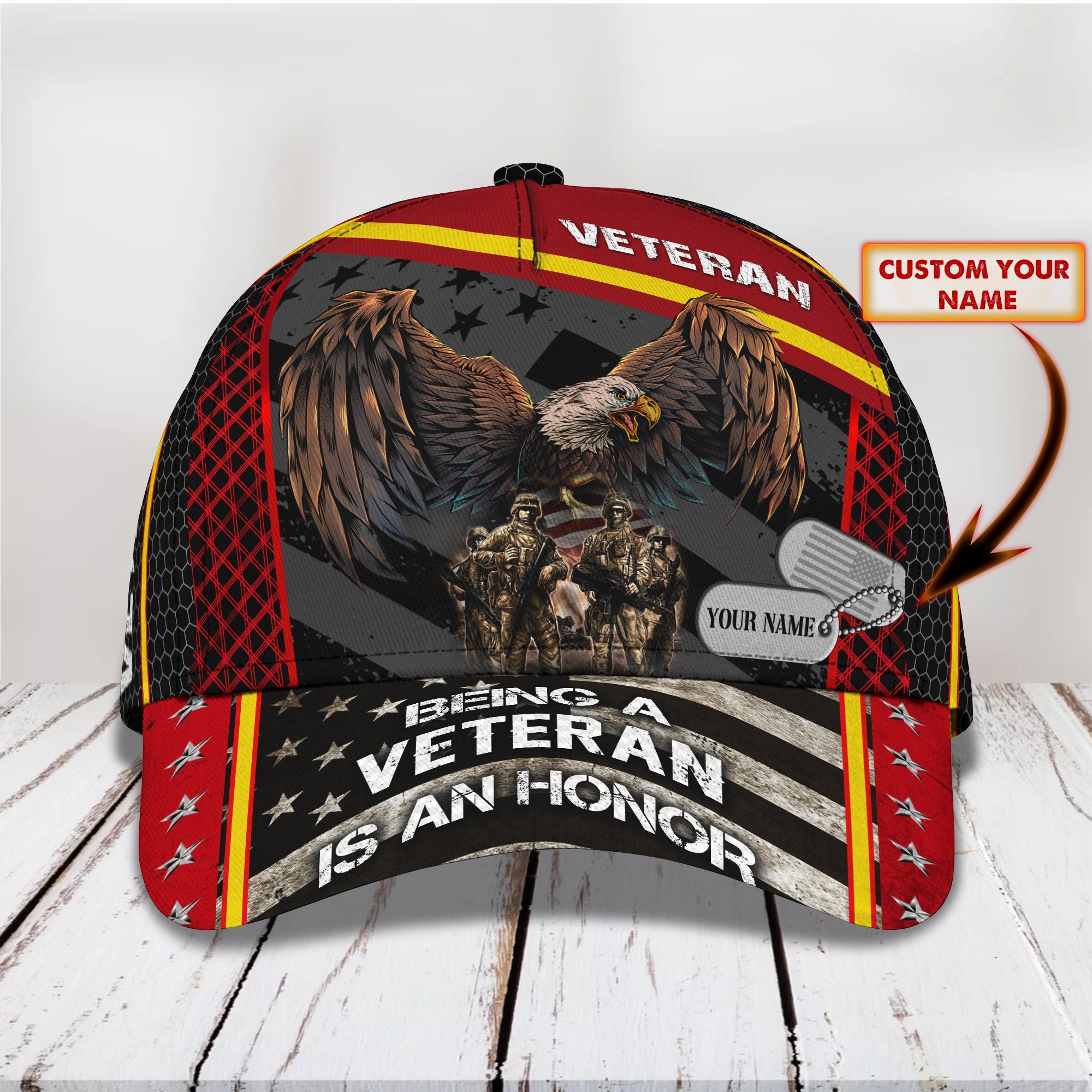 Custom Classic Cap - Personalized Name Trucker Hats Custom Hats Gifts For Men & Women