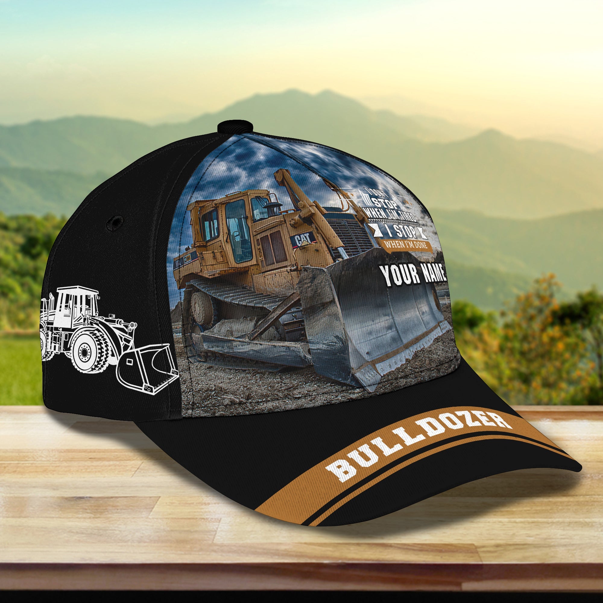 Custom Classic Cap - Personalized Name Trucker Hats Custom Hats Gifts For Men & Women