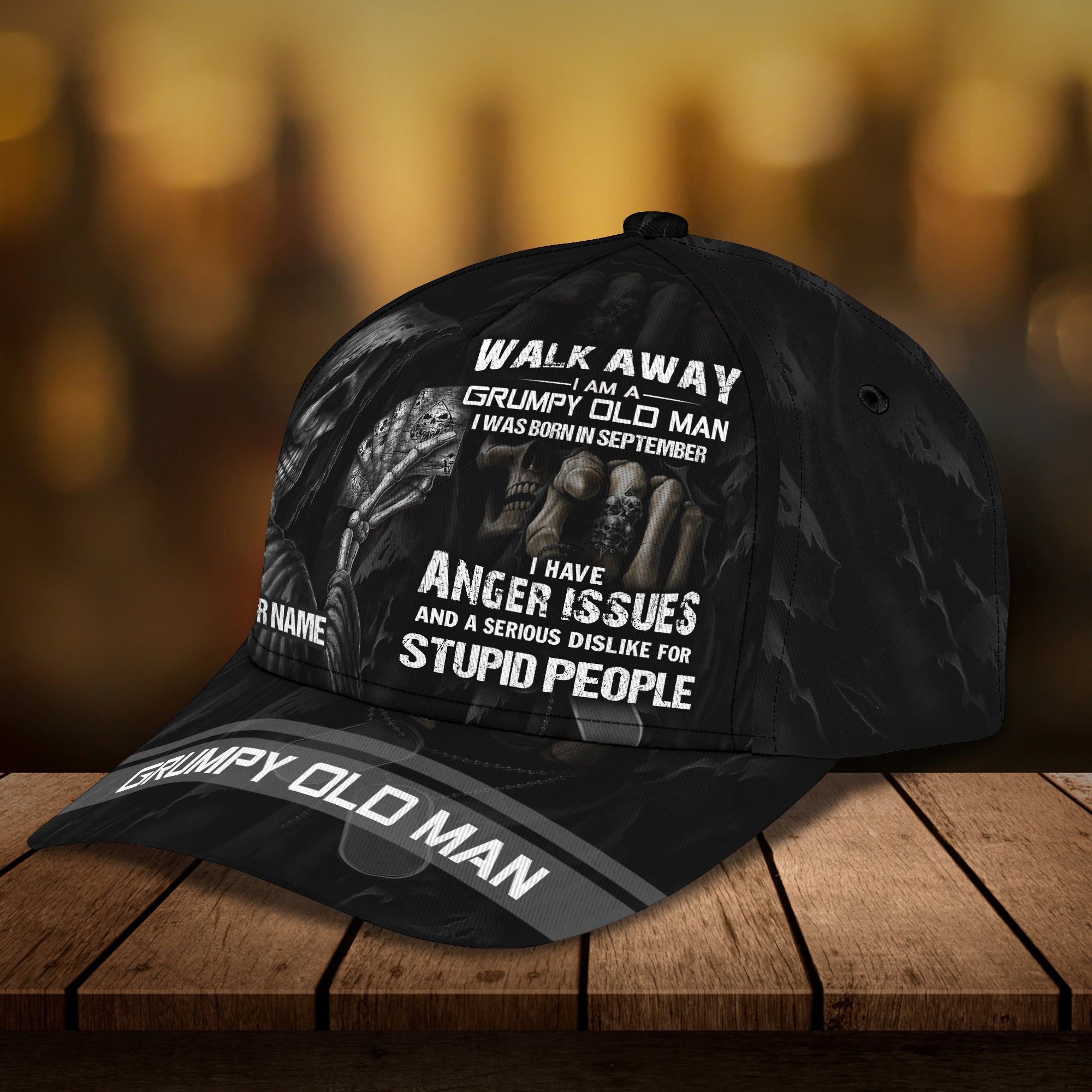 Custom Classic Cap - Personalized Name Trucker Hats Custom Hats Gifts For Men & Women