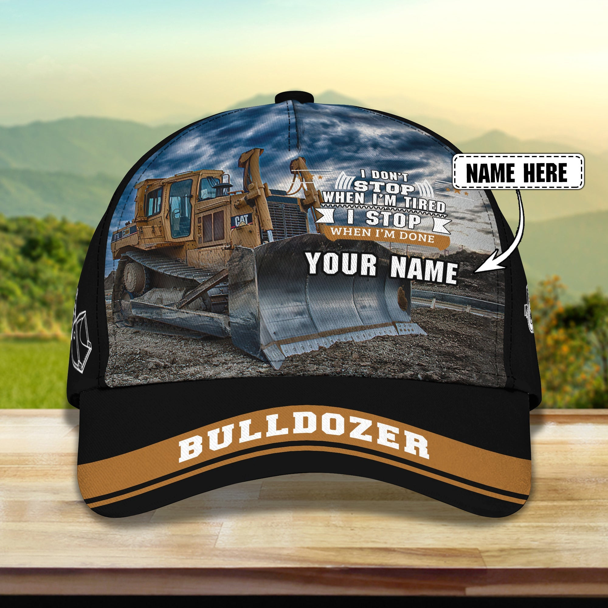 Custom Classic Cap - Personalized Name Trucker Hats Custom Hats Gifts For Men & Women