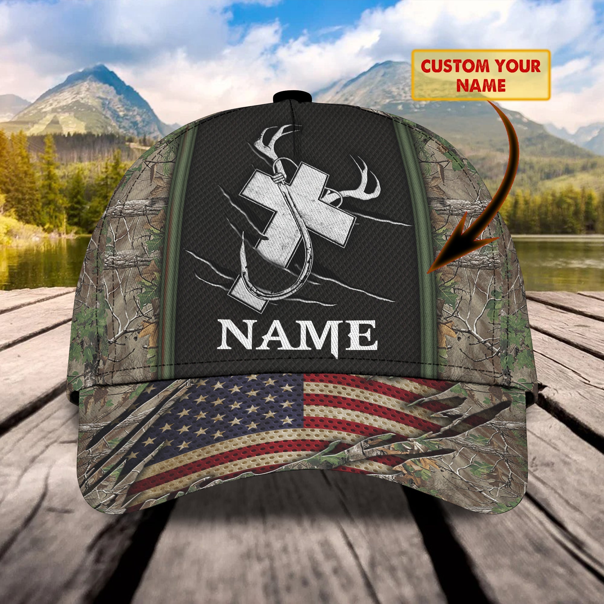 Custom Classic Cap - Personalized Name Trucker Hats Custom Hats Gifts For Men & Women