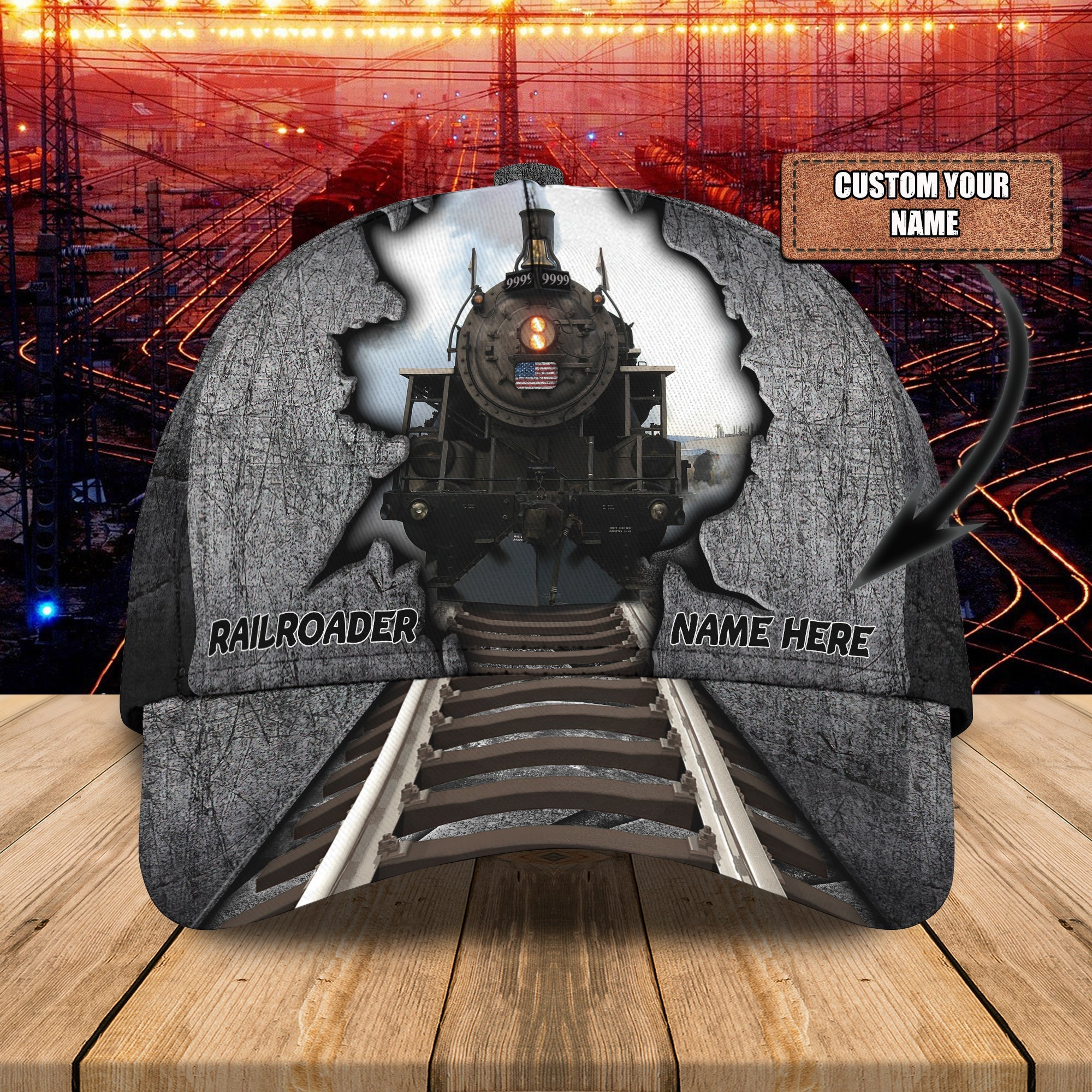 Custom Classic Cap - Personalized Name Trucker Hats Custom Hats Gifts For Men & Women
