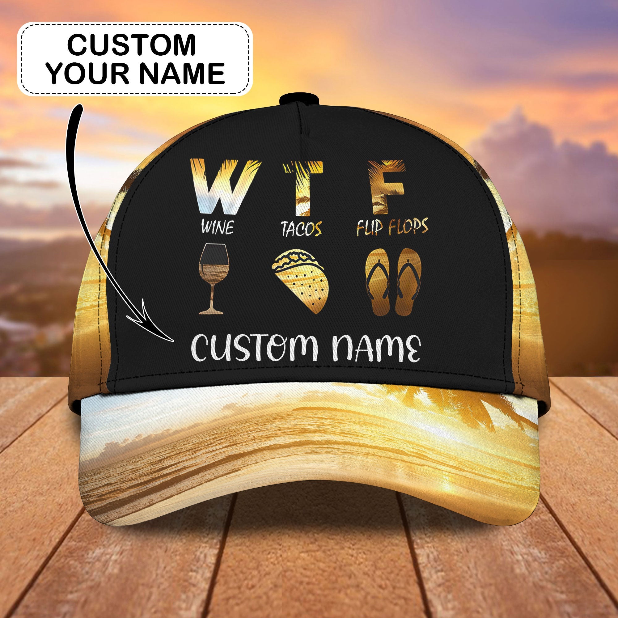 Custom Classic Cap - Personalized Name Trucker Hats Custom Hats Gifts For Men & Women