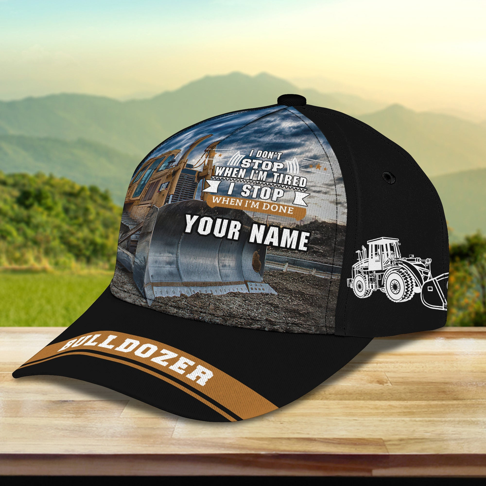 Custom Classic Cap - Personalized Name Trucker Hats Custom Hats Gifts For Men & Women