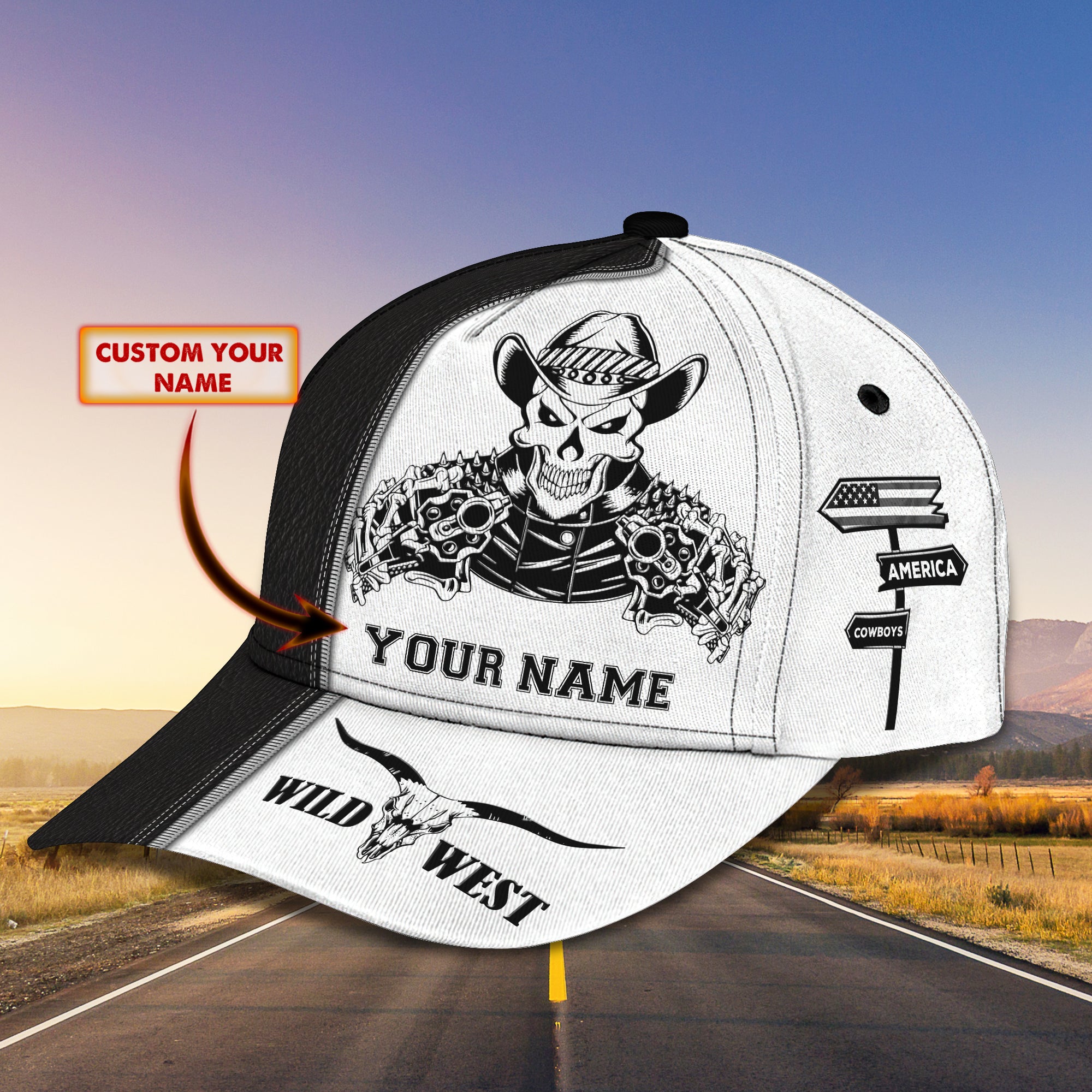 Custom Classic Cap - Personalized Name Trucker Hats Custom Hats Gifts For Men & Women