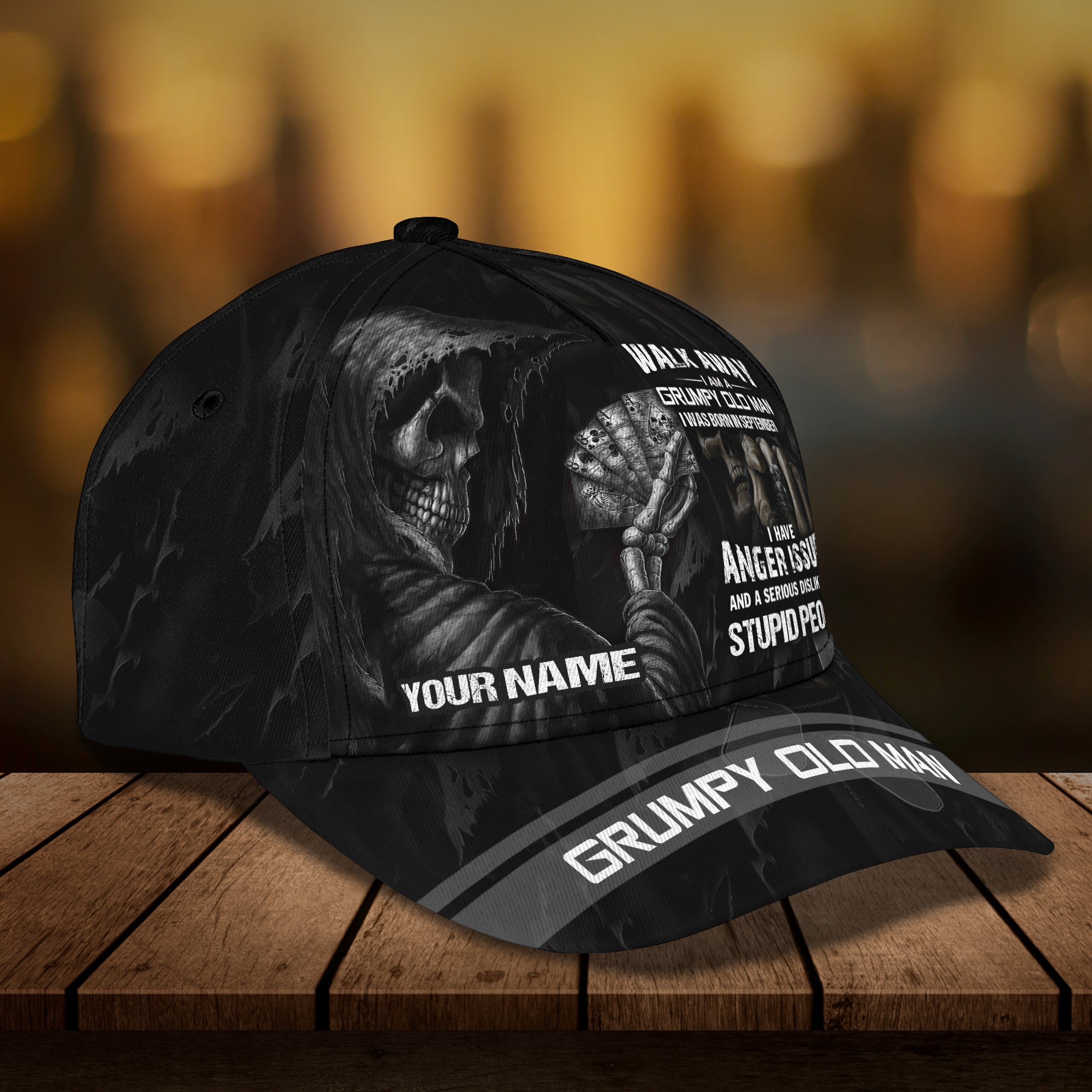 Custom Classic Cap - Personalized Name Trucker Hats Custom Hats Gifts For Men & Women