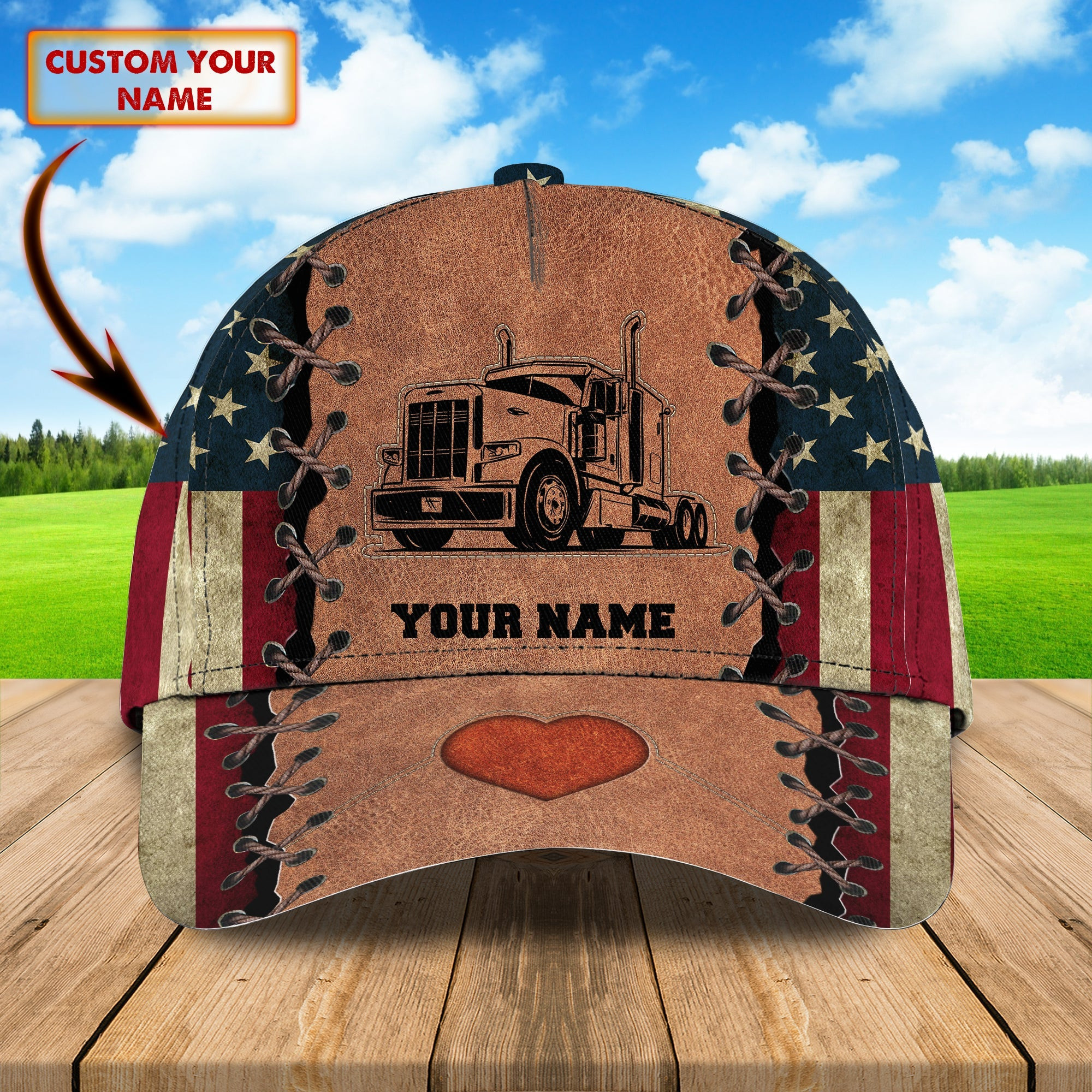 Custom Classic Cap - Personalized Name Trucker Hats Custom Hats Gifts For Men & Women