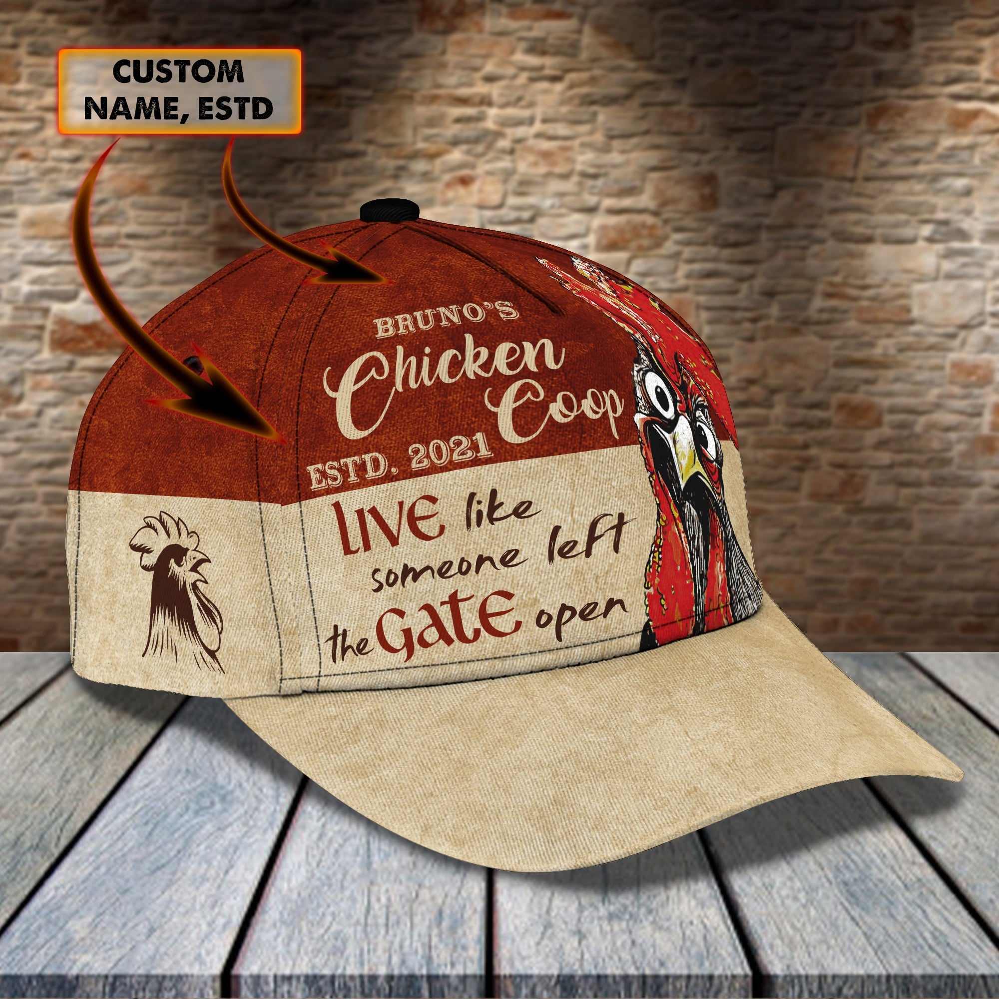 Custom Classic Cap - Personalized Name Trucker Hats Custom Hats Gifts For Men & Women
