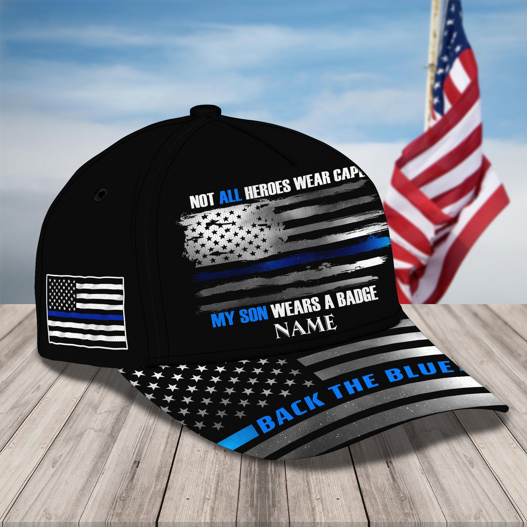 Custom Classic Cap - Personalized Name Badge Cap Trucker Hats Custom Hats Gifts For Men & Women