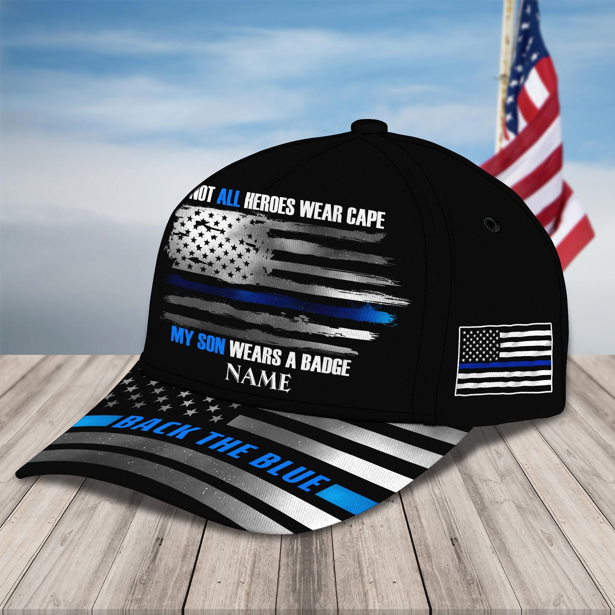 Custom Classic Cap - Personalized Name Badge Cap Trucker Hats Custom Hats Gifts For Men & Women