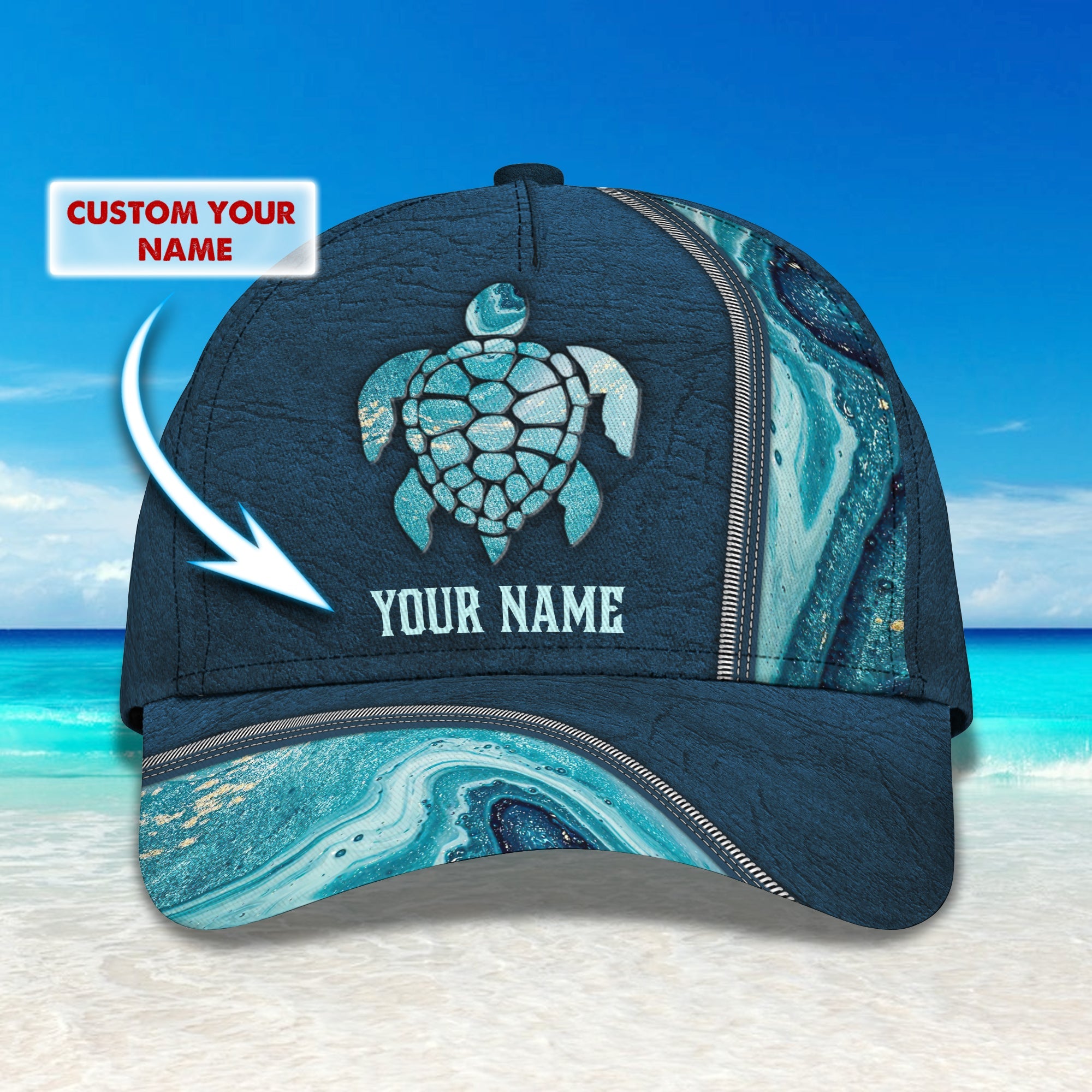 Custom Classic Cap - Personalized Name  - Black Trucker Hats Custom Hats Gifts For Men & Women
