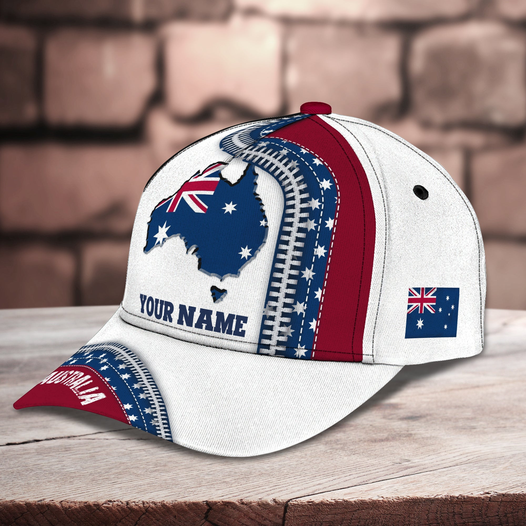 Custom Classic Cap - Personalized Name Cap - Australia Trucker Hats Custom Hats Gifts For Men & Women