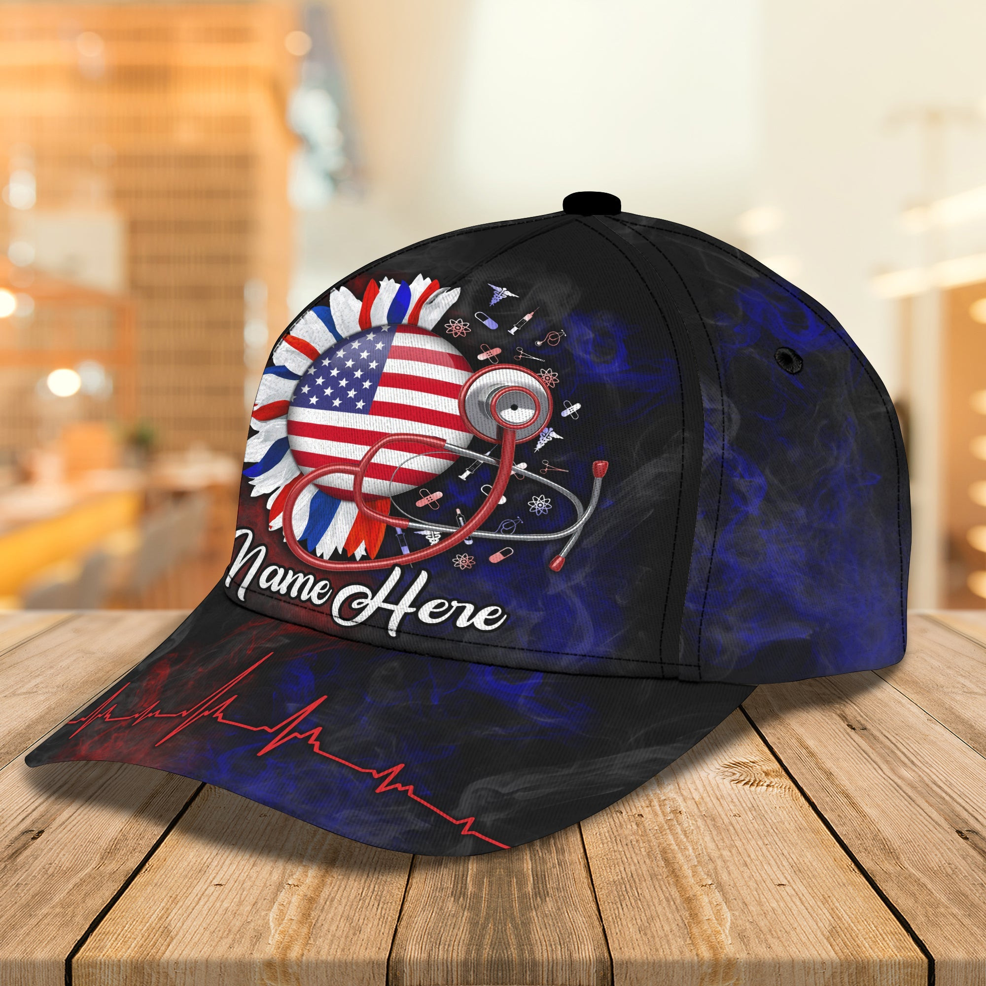 Custom Classic Cap - Personalized Name Cap For Nurses - Qa Trucker Hats Custom Hats Gifts For Men & Women