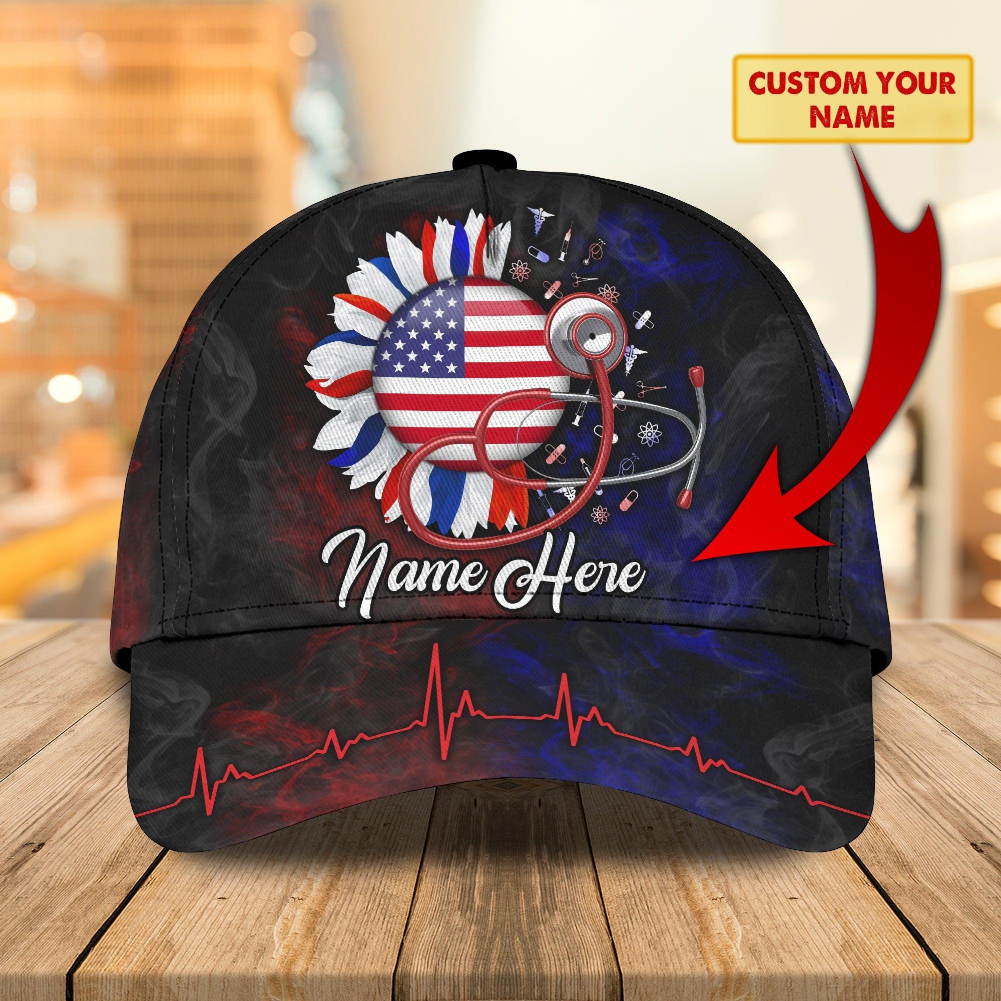 Custom Classic Cap - Personalized Name Cap For Nurses - Qa Trucker Hats Custom Hats Gifts For Men & Women