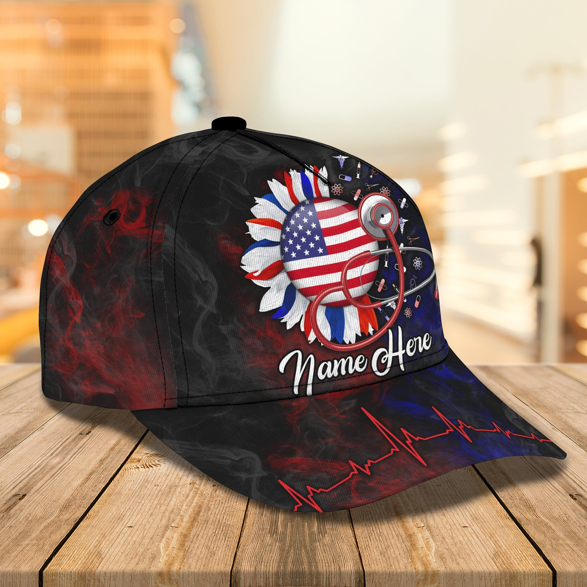 Custom Classic Cap - Personalized Name Cap For Nurses - Qa Trucker Hats Custom Hats Gifts For Men & Women