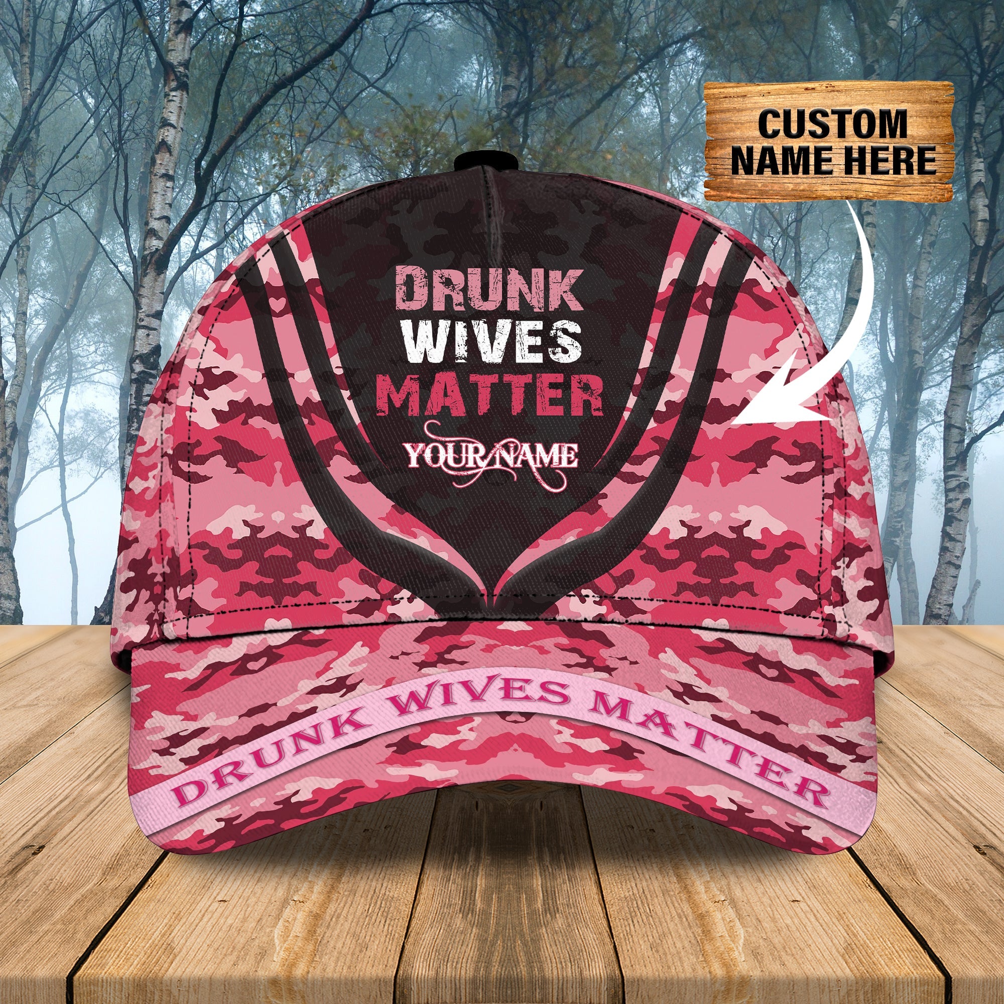 Custom Classic Cap - Personalized Name Cap - Ideal Gift For Wives Trucker Hats Custom Hats Gifts For Men & Women