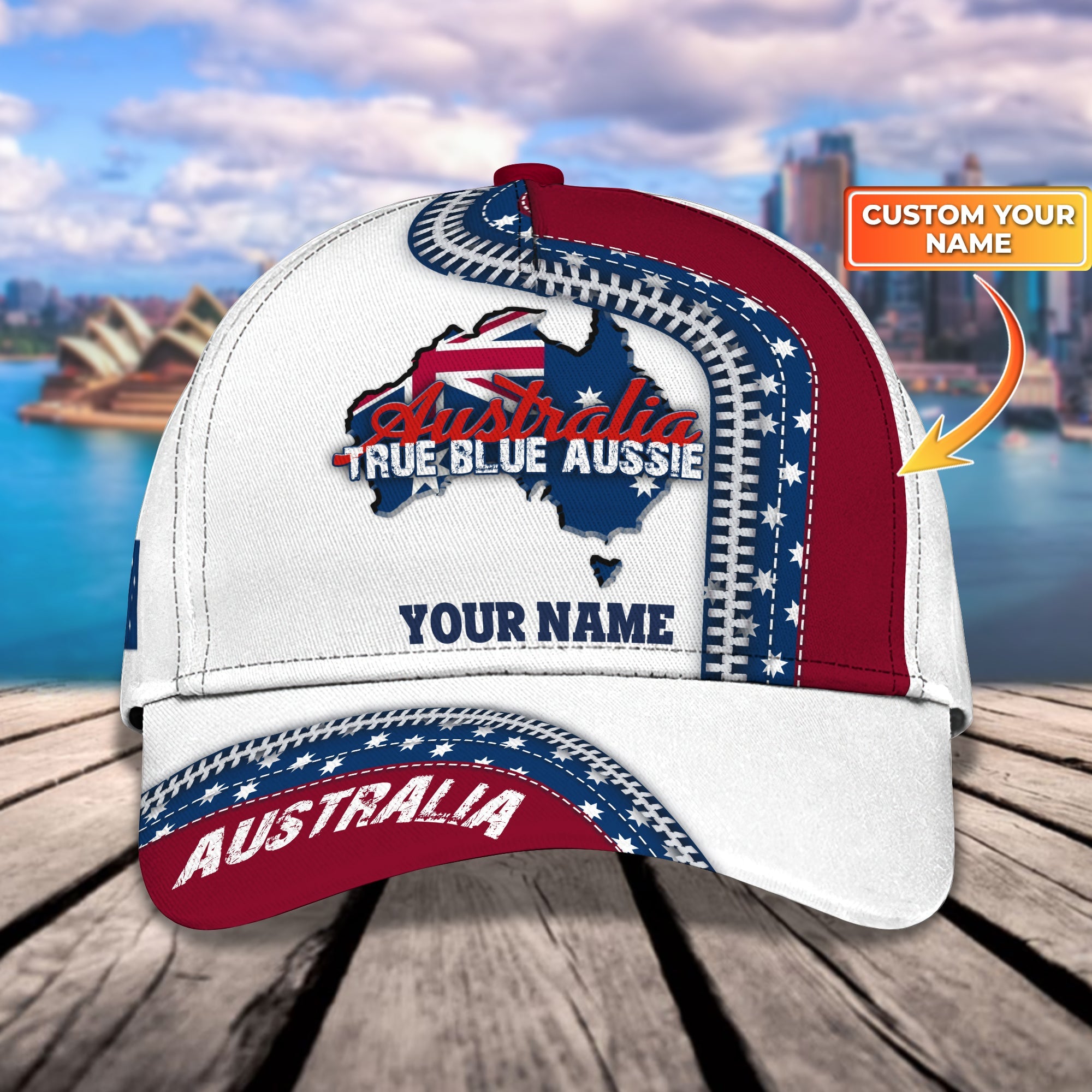 Custom Classic Cap - Personalized Name Cap - Perfect Gift For Aussies Trucker Hats Custom Hats Gifts For Men & Women
