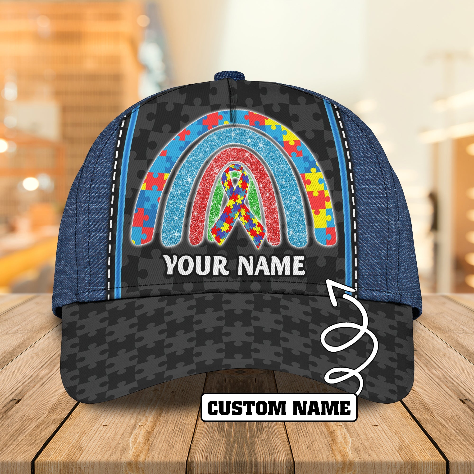 Custom Classic Cap - Personalized Name  - Cpd Trucker Hats Custom Hats Gifts For Men & Women
