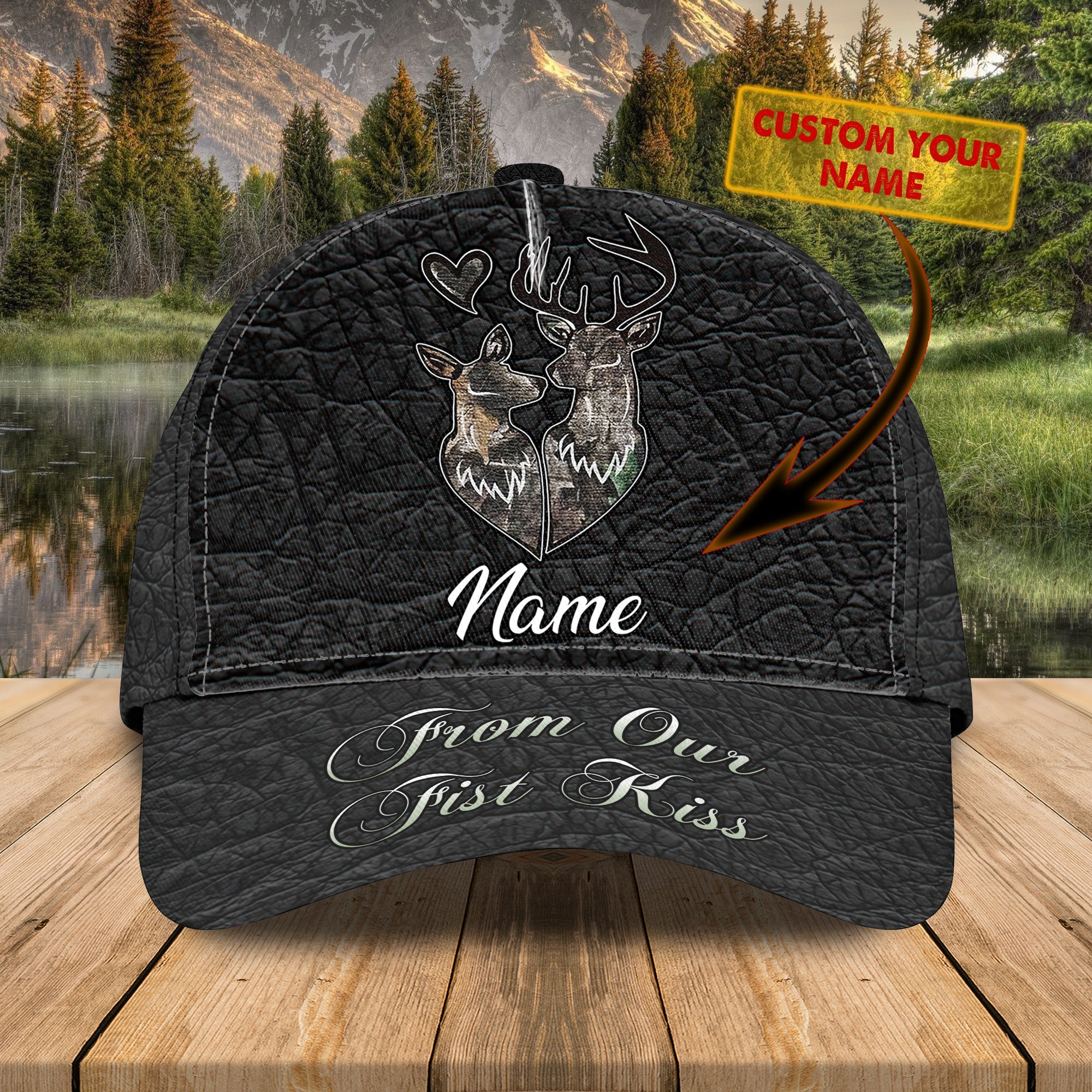 Custom Classic Cap - Personalized Name - Deer Trucker Hats Custom Hats Gifts For Men & Women