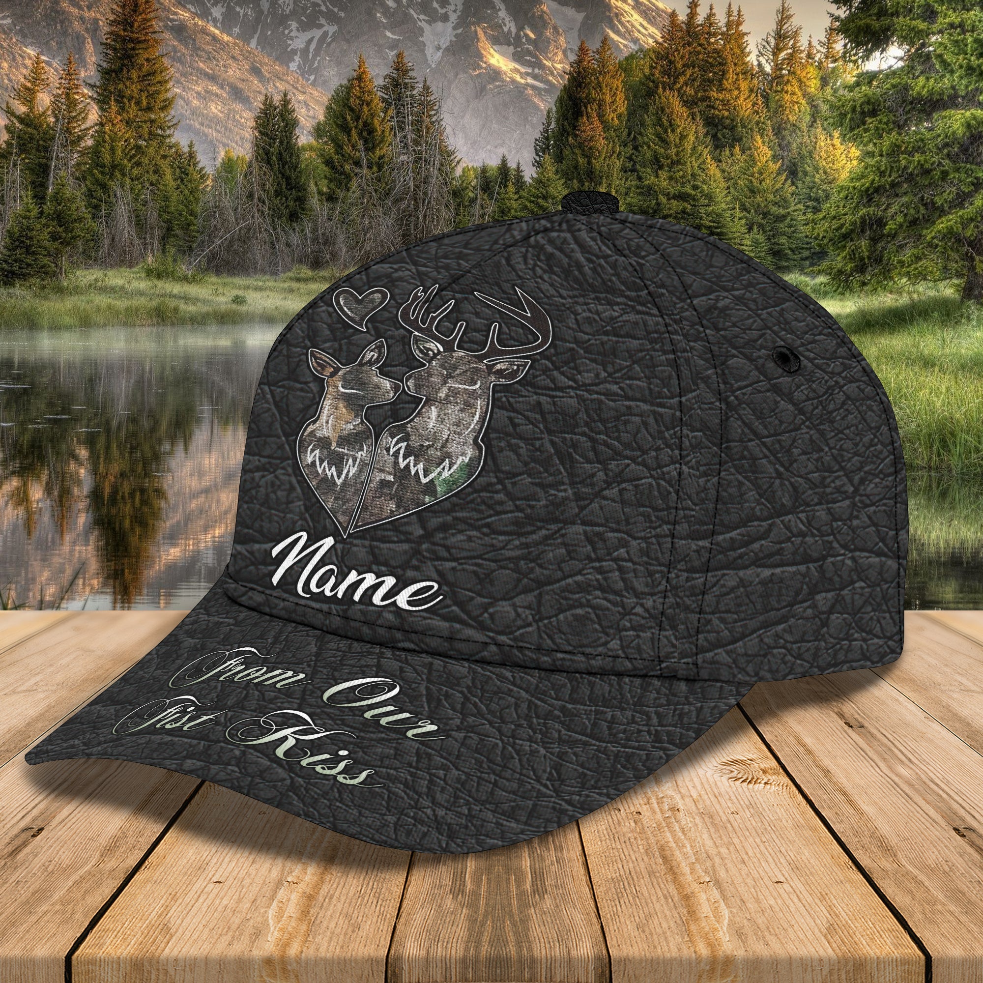 Custom Classic Cap - Personalized Name - Deer Trucker Hats Custom Hats Gifts For Men & Women