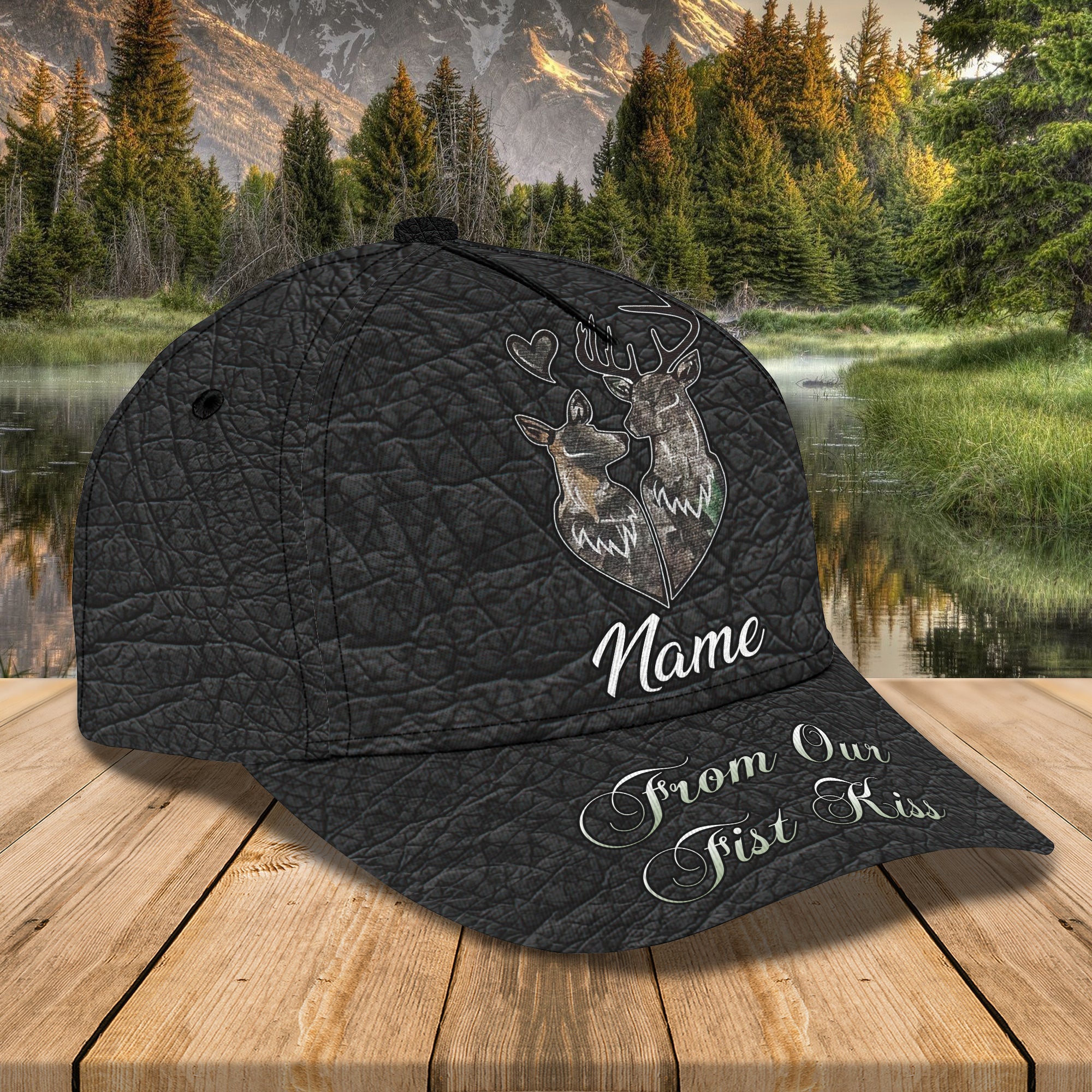 Custom Classic Cap - Personalized Name - Deer Trucker Hats Custom Hats Gifts For Men & Women