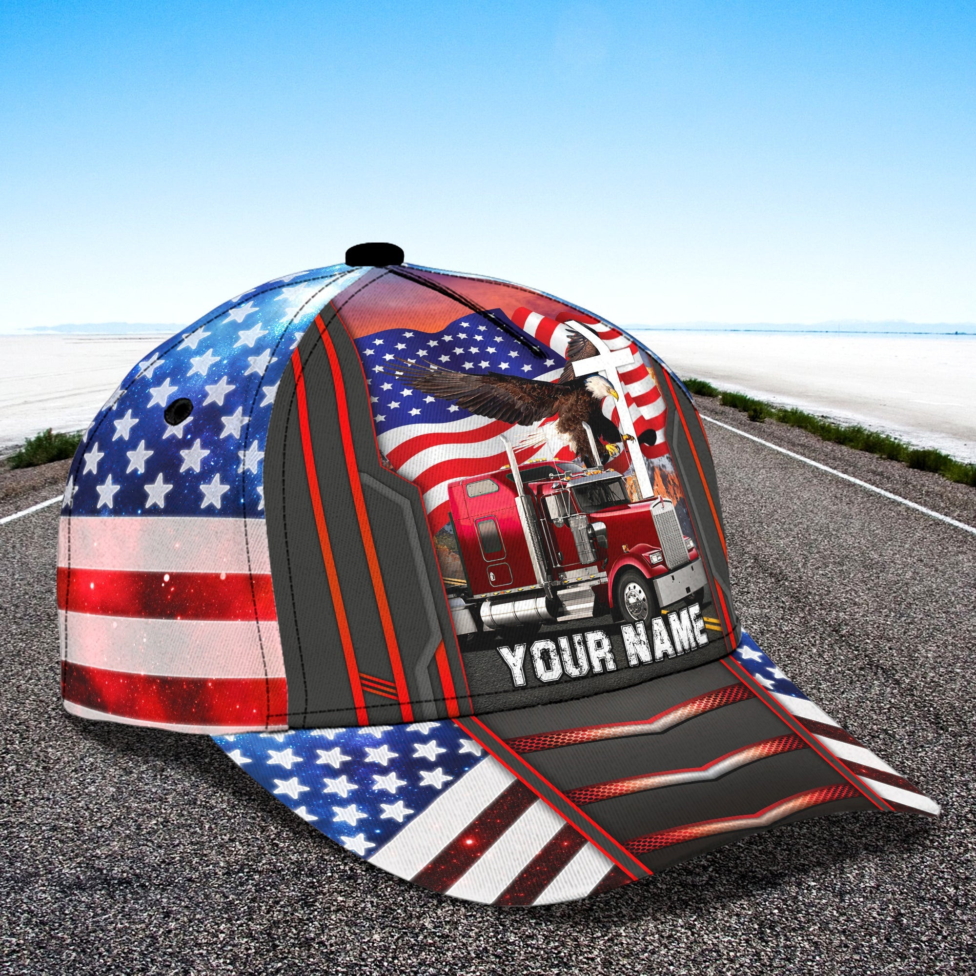 Custom Classic Cap - Personalized Name  - Urt Trucker Hats Custom Hats Gifts For Men & Women