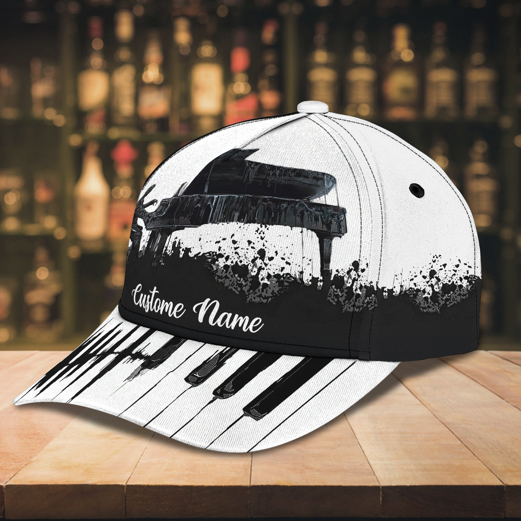 Custom Classic Cap - Personalized Pianoist Cap Trucker Hats Custom Hats Gifts For Men & Women