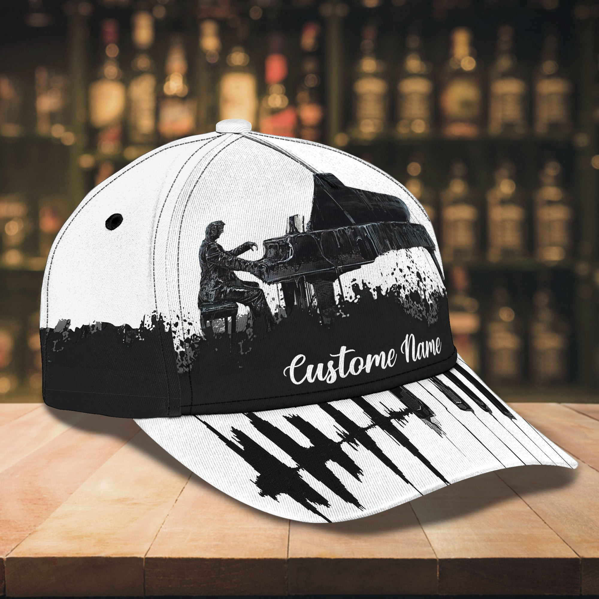 Custom Classic Cap - Personalized Pianoist Cap Trucker Hats Custom Hats Gifts For Men & Women