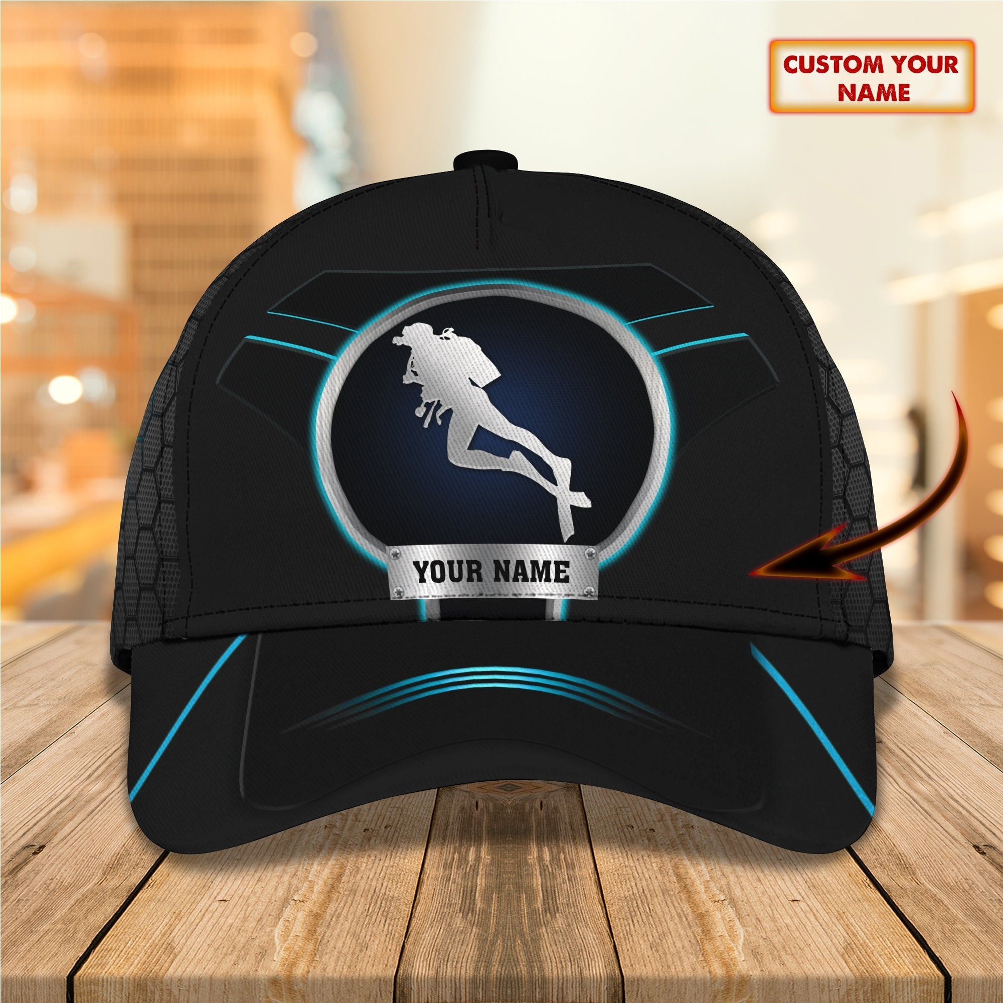 Custom Classic Cap - Personalized Scuba Diving Gift Trucker Hats Custom Hats Gifts For Men & Women