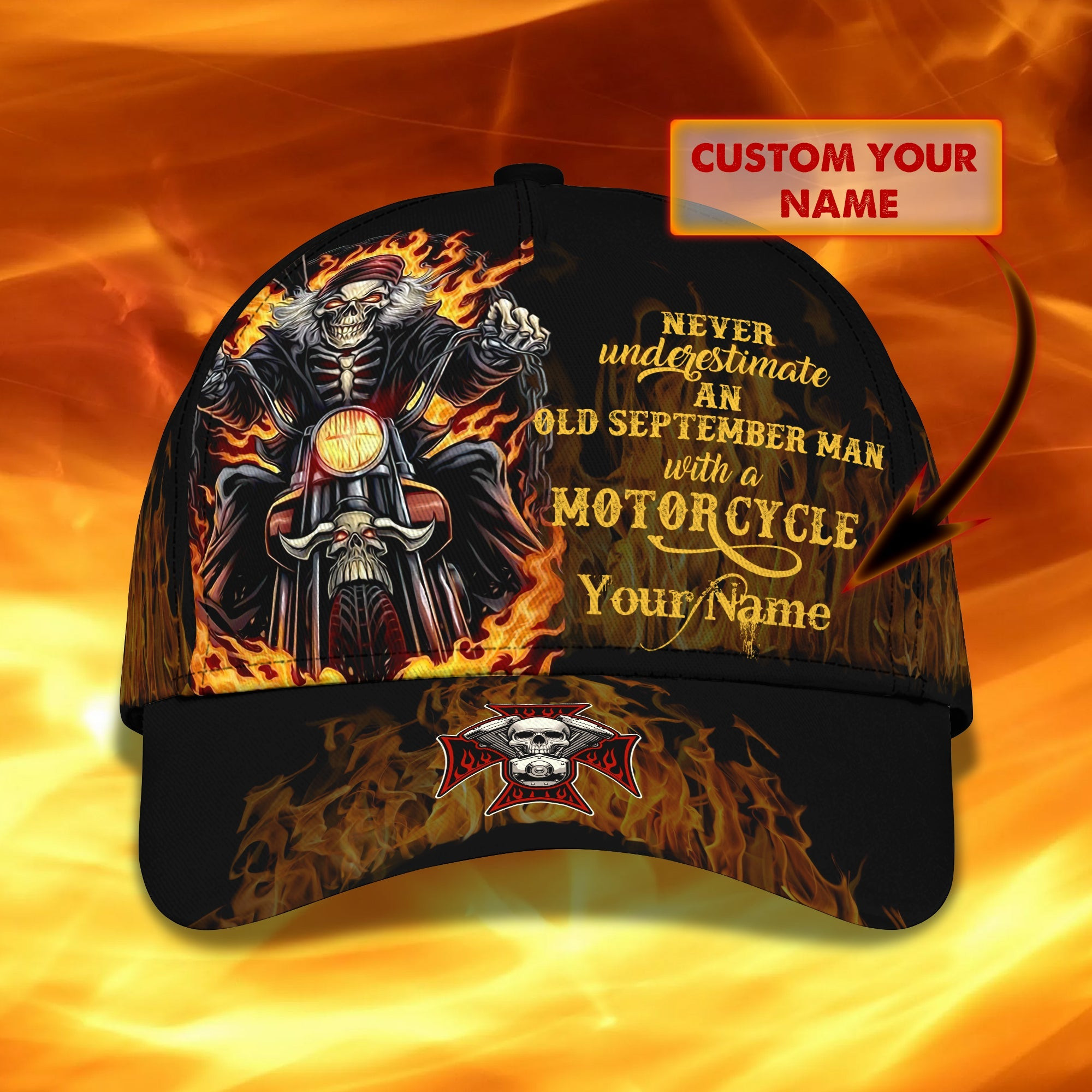Custom Classic Cap - Personalized September Birthday Gift Trucker Hats Custom Hats Gifts For Men & Women