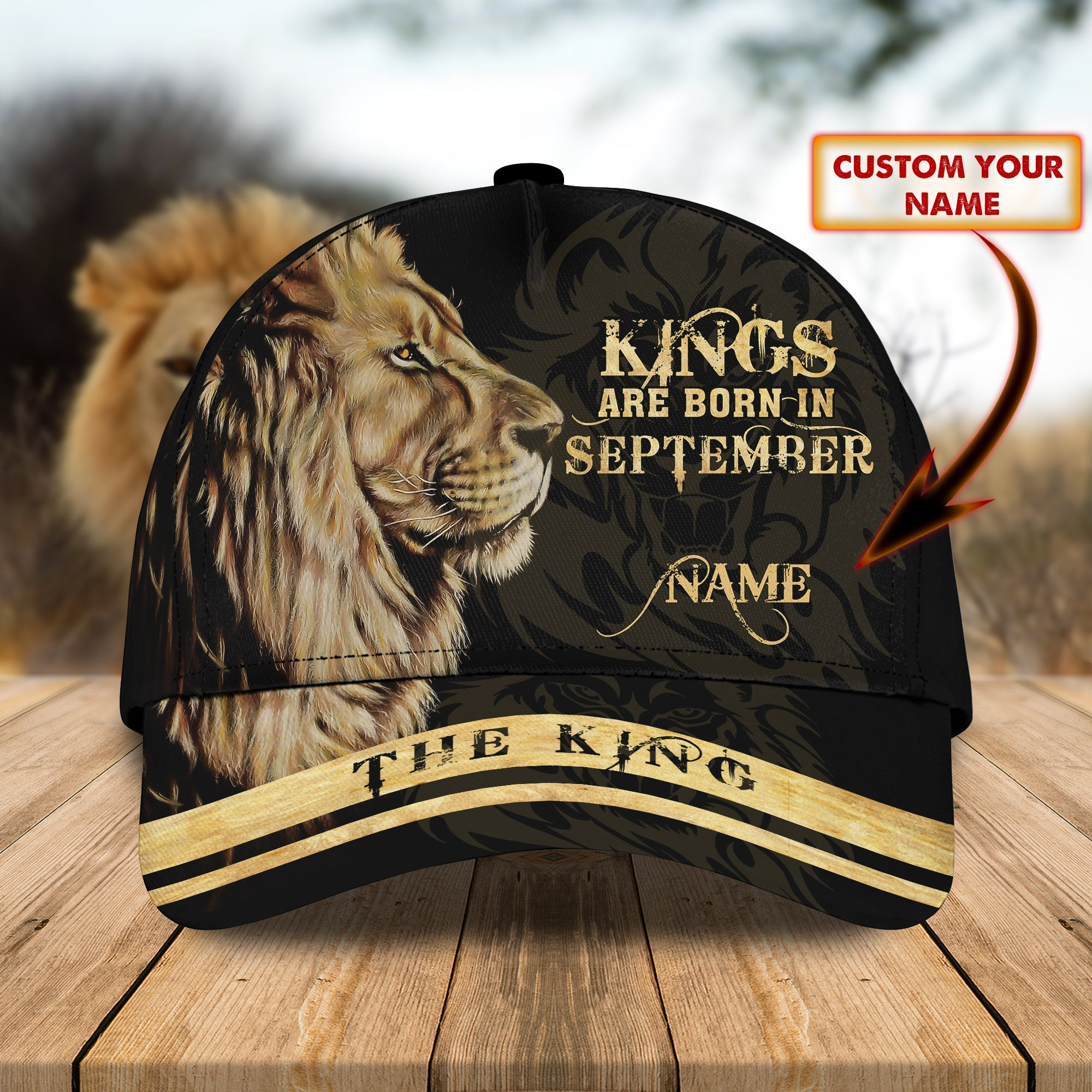 Custom Classic Cap - Personalized September Birthstone Cap Trucker Hats Custom Hats Gifts For Men & Women