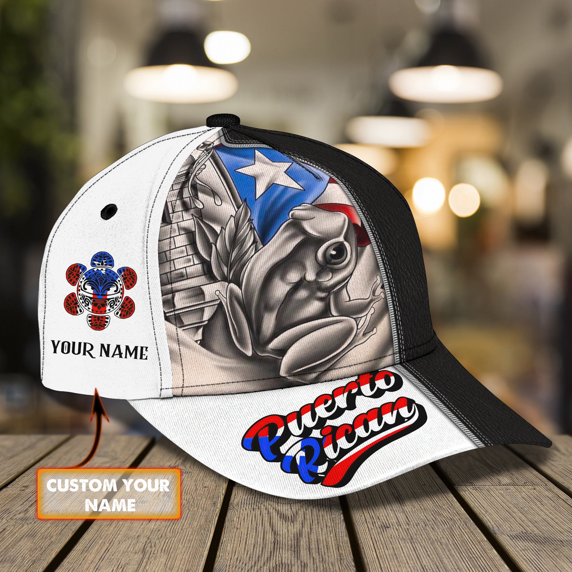 Custom Classic Cap Puerio Rican Hat- Personalized Name Trucker Hats Custom Hats Gifts For Men & Women