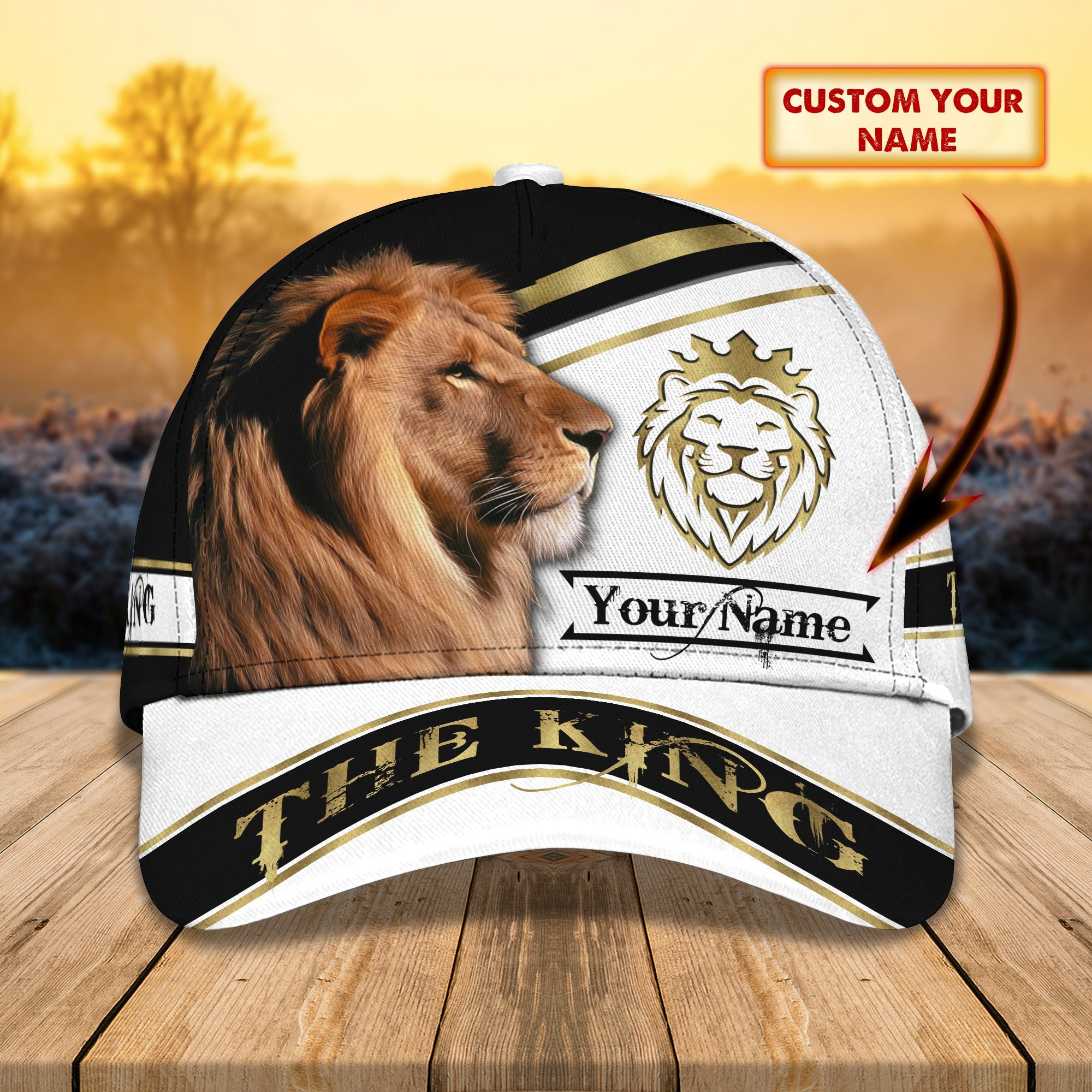 Custom Classic Cap The Lion Hat Custom Lion King Cap - Personalized Name Cap Trucker Hats Custom Hats Gifts For Men & Women