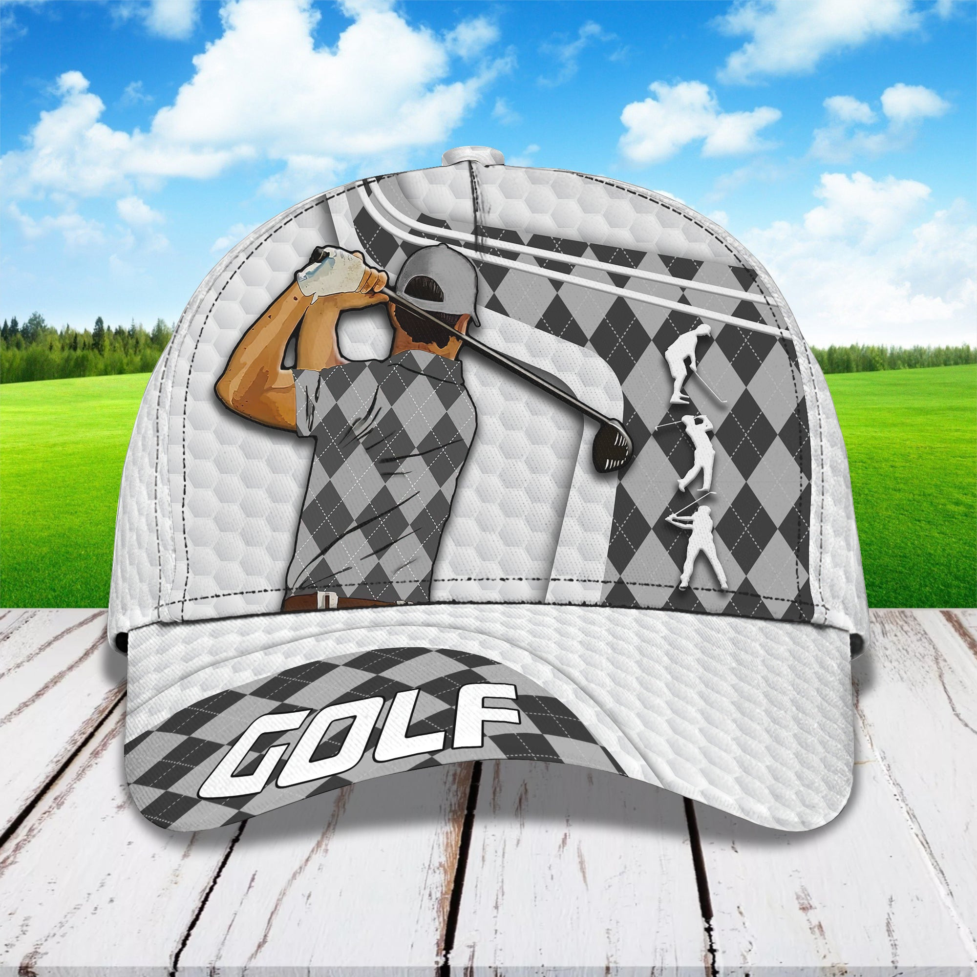 Custom Classic Golf Cap - Personalized  Hat Trucker Hats Custom Hats Gifts For Men & Women